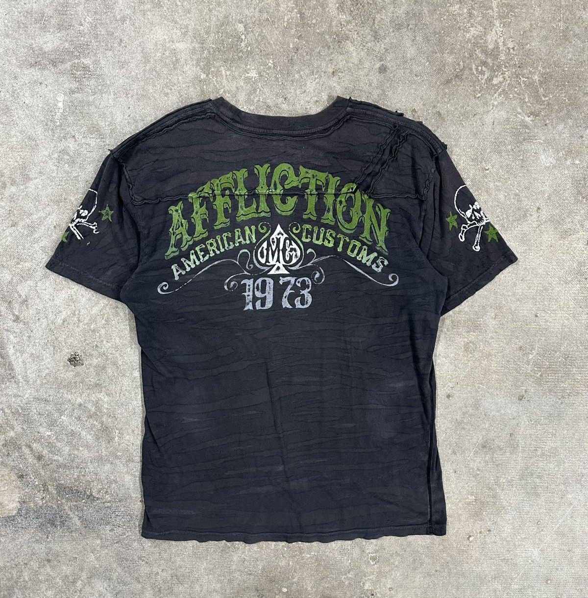 Affliction Crazy Y2K Affliction Customs Cybergoth Grunge T-Shirt Size US XL / EU 56 / 4 - 2 Thumbnail