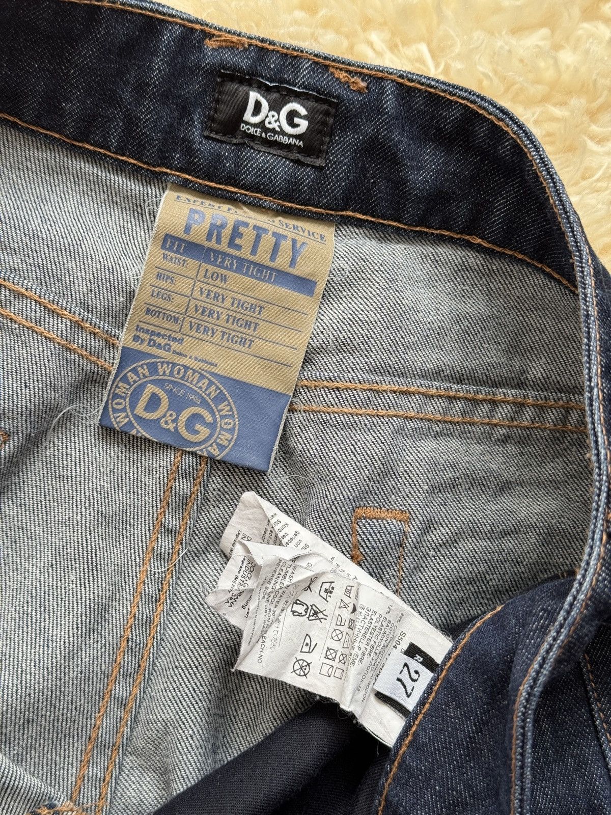 Dolce & Gabbana D&G Dolce & Gabbana Pretty Skinny Dark Blue Jeans – Size 27 Size 26" / US 2 / IT 38 - 6 Thumbnail