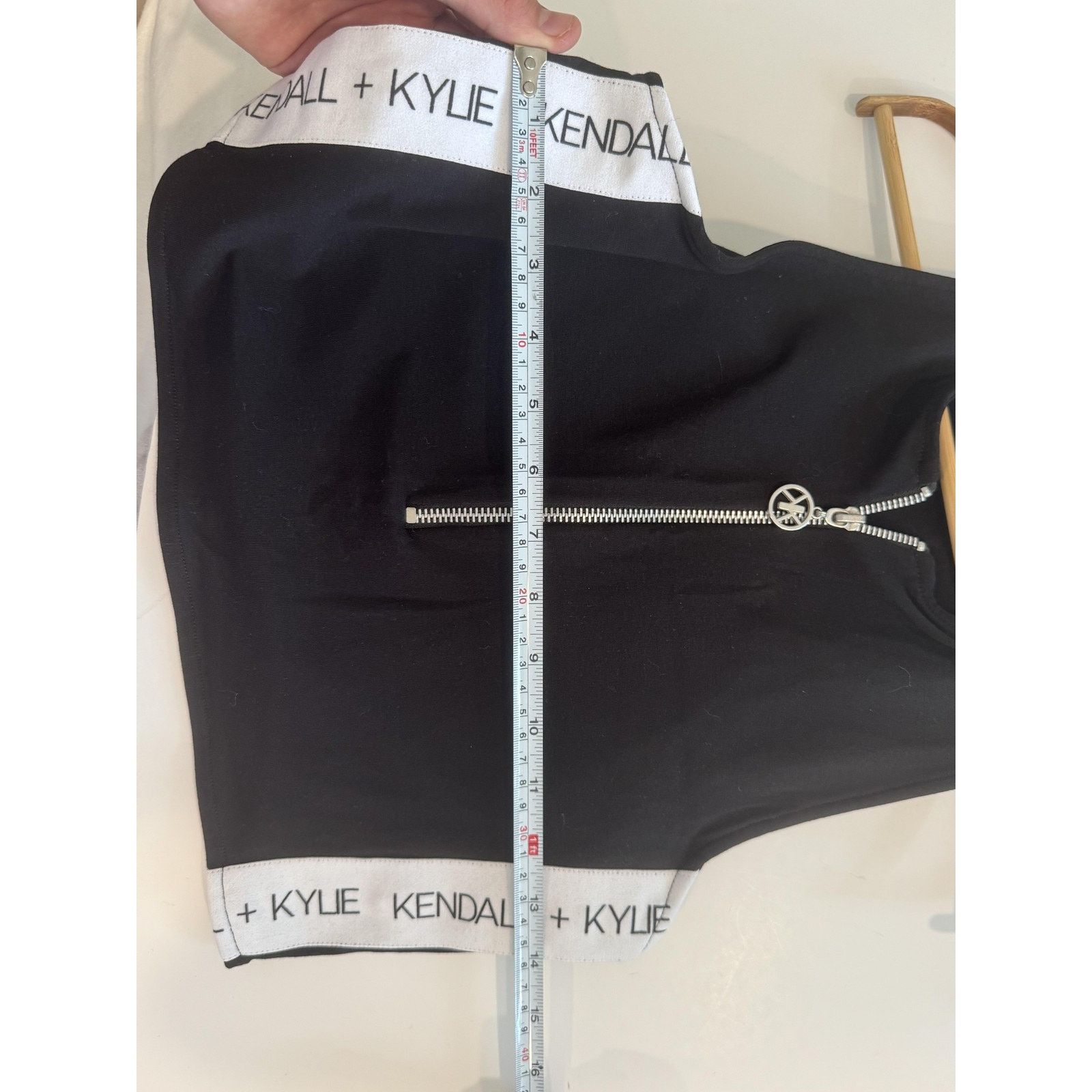Kendall And Kylie Kendall Kylie Crop Top Womens M Black Zip Front Tank Size M / US 6-8 / IT 42-44 - 6 Thumbnail