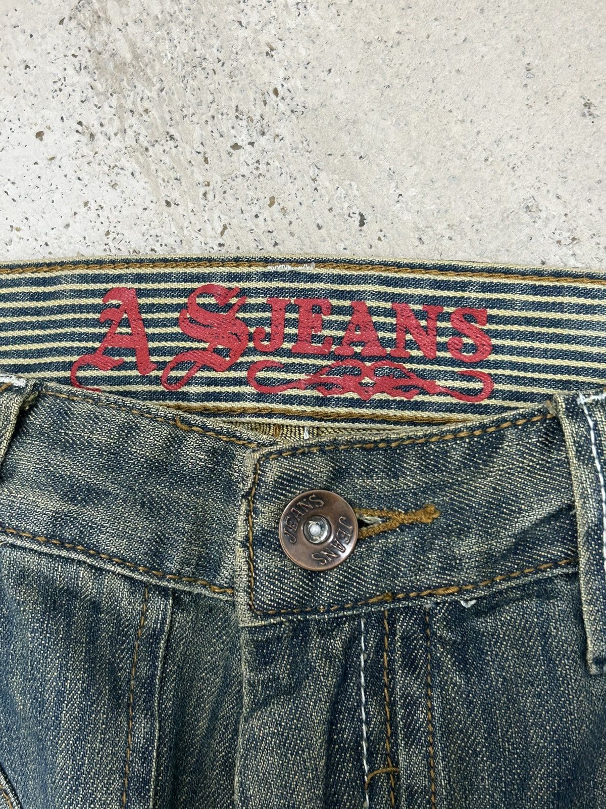 Hysteric Glamour Vintage Campus Crew Mud Washed Whisker Low Rise Size 27" / US 4 / IT 40 - 10 Thumbnail