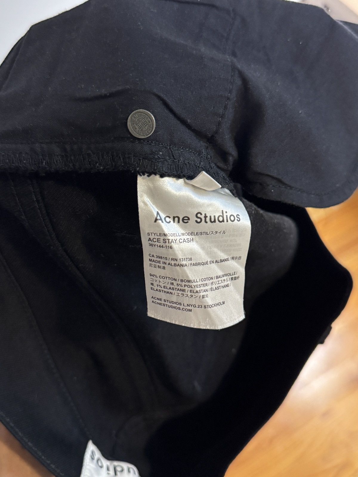 Acne Studios Acne Ace Stay Cash Denim Size US 29 - 5 Thumbnail
