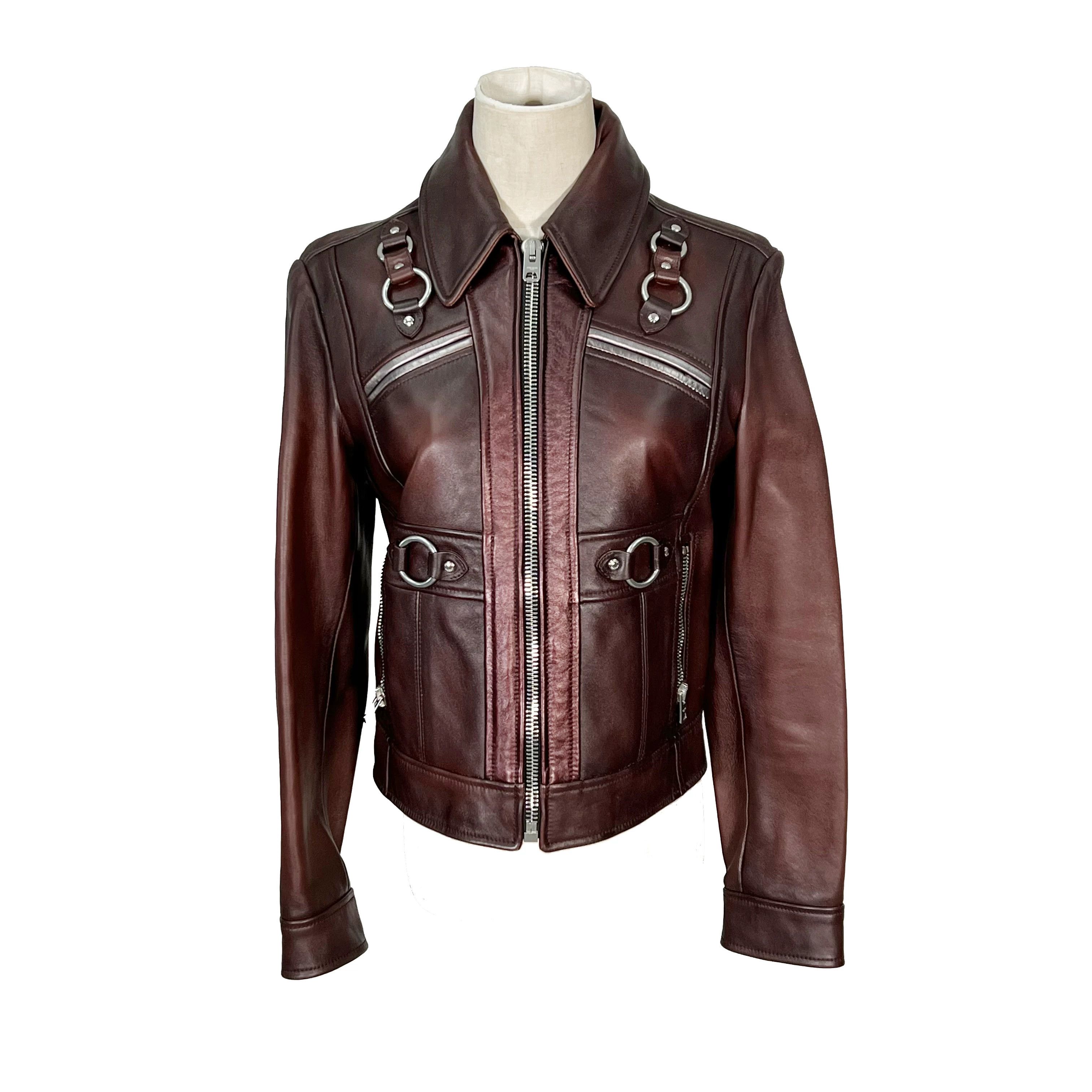 Coach Coach Leather Silver Leather Jacket S Women Size S / US 4 / IT 40 - 1 Thumbnail