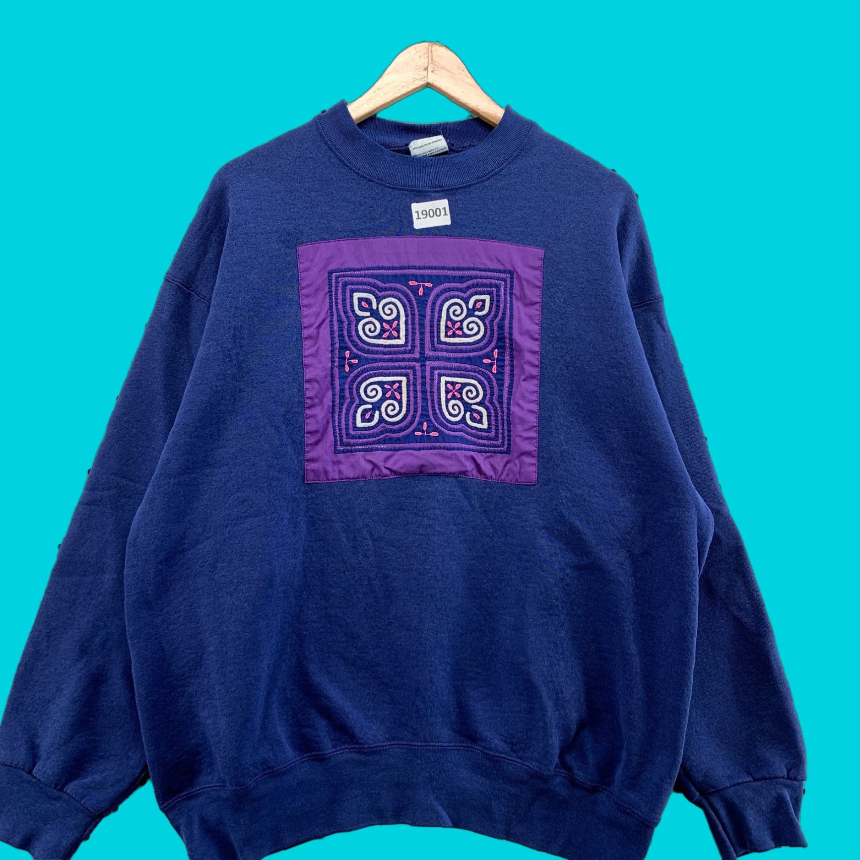 ESPIRIT VINTAGE Pro Spirit Select Sweats Shirt Unisex Adults XLT Purple Navy Crew Neck Pullover 24.5x28 Mens Womens Boys Girls Size US XL / EU 56 / 4 - 1 Thumbnail