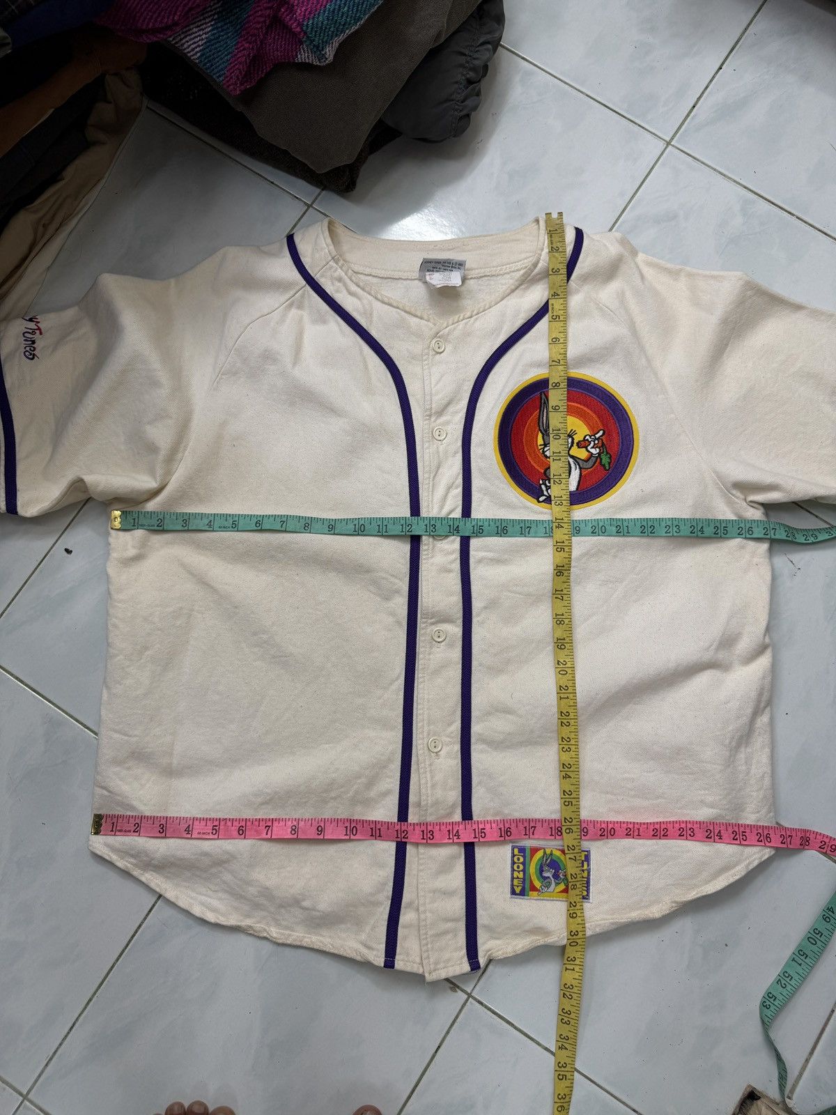 Vintage 🔥🔥🔥VTG LOONEY TUNES BASEBALL SHIRTS Size US XL / EU 56 / 4 - 17 Thumbnail