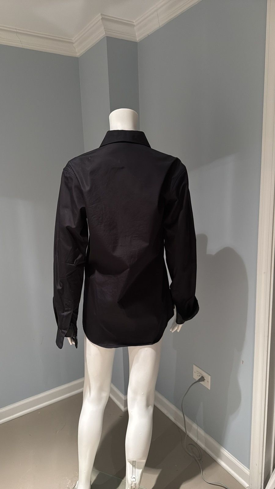 Christopher Kane Christopher Kane Womens Blouse Leather Lined Cuffs Size M / US 6-8 / IT 42-44 - 5 Thumbnail