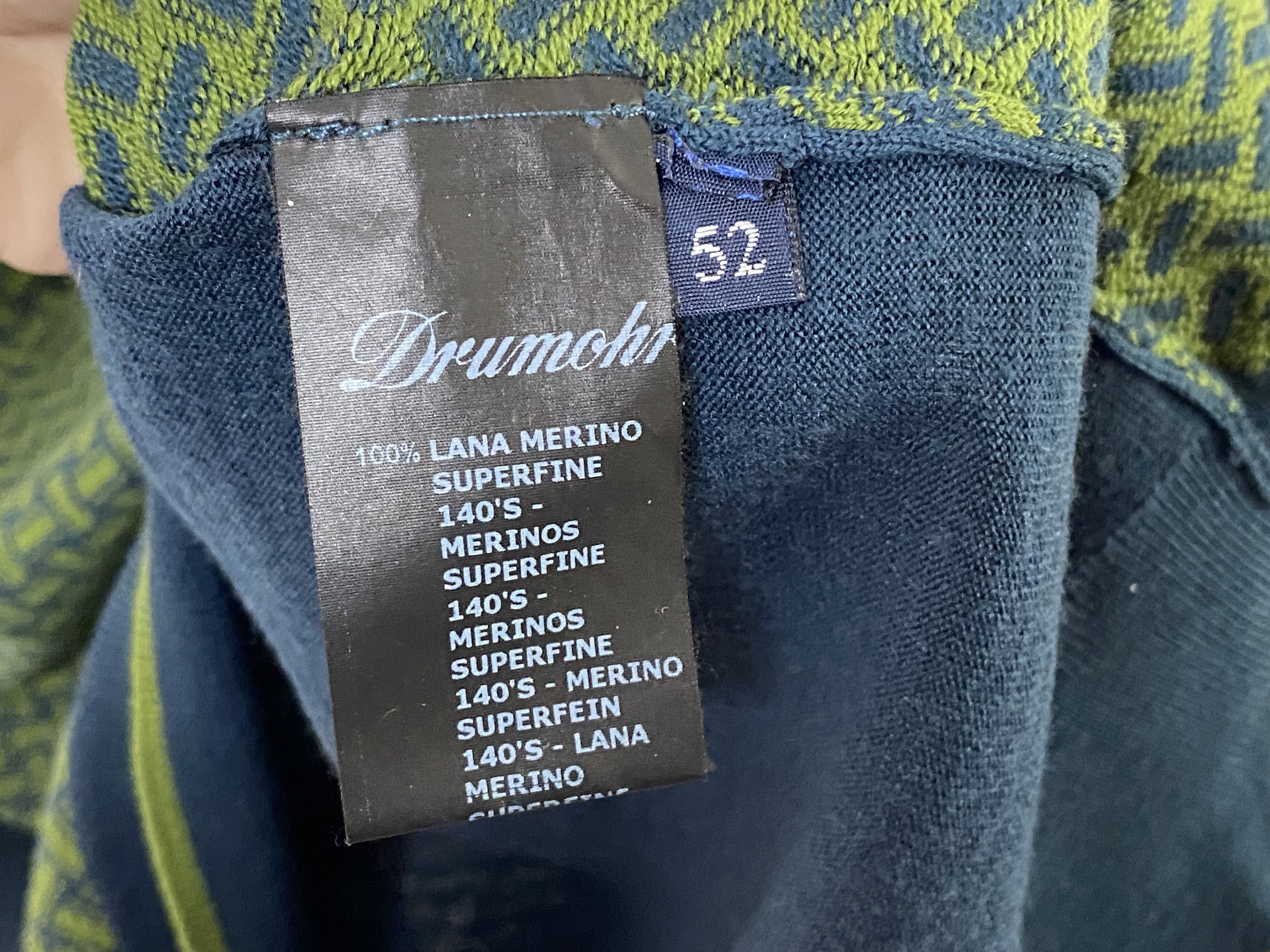 Drumohr DRUMOHR 'BISCOTTINO' CASHMERE SWEATER SIZE 52 Size US L / EU 52-54 / 3 - 6 Thumbnail
