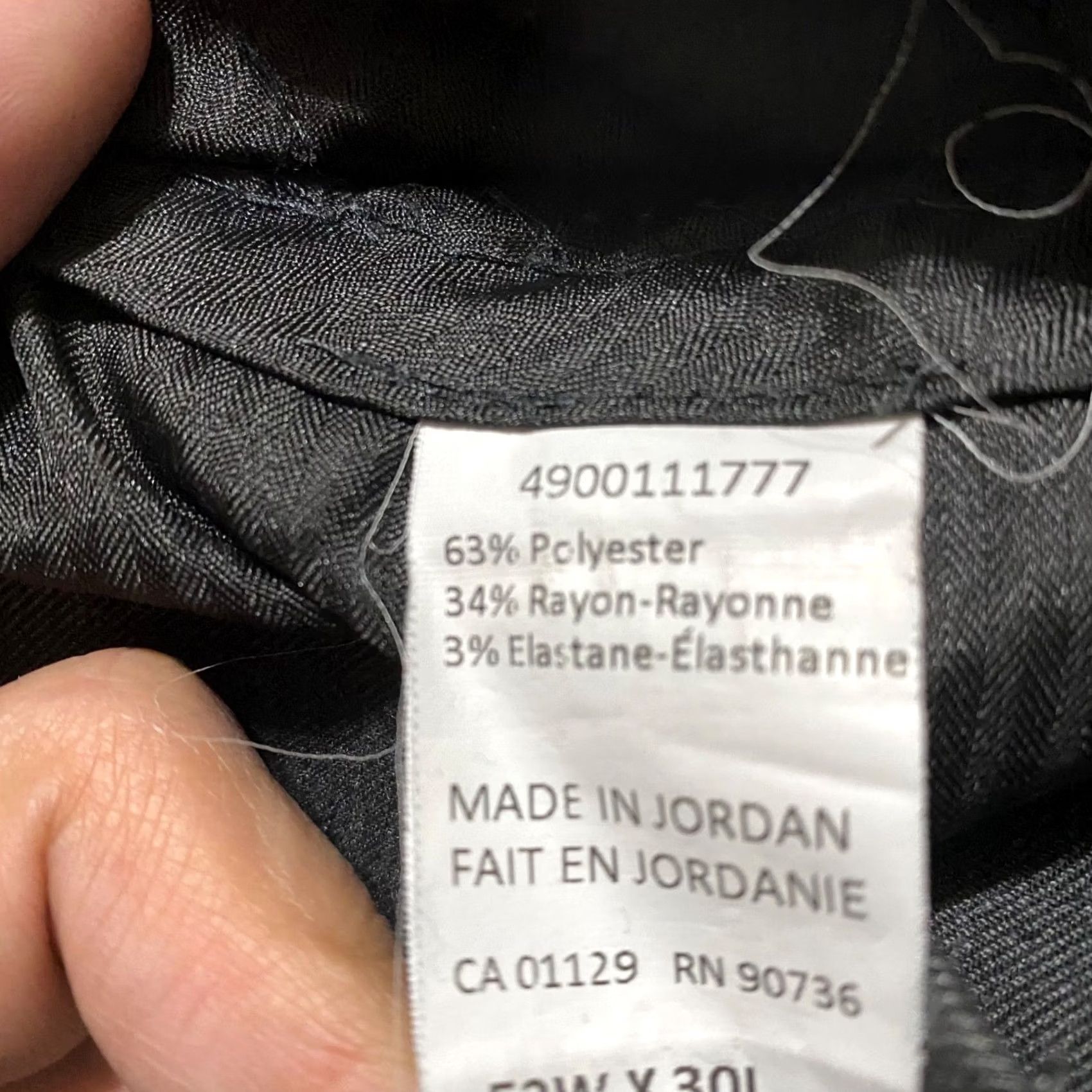 Ralph Lauren Lauren Ralph Lauren Mens Pants Dress Flat Front Gray 52x28 Straight Waist 50 Inseam 26 Regular Front Pocket Zipper Button Polyester Spandex Rayon Size US 36 / EU 52 - 4 Thumbnail