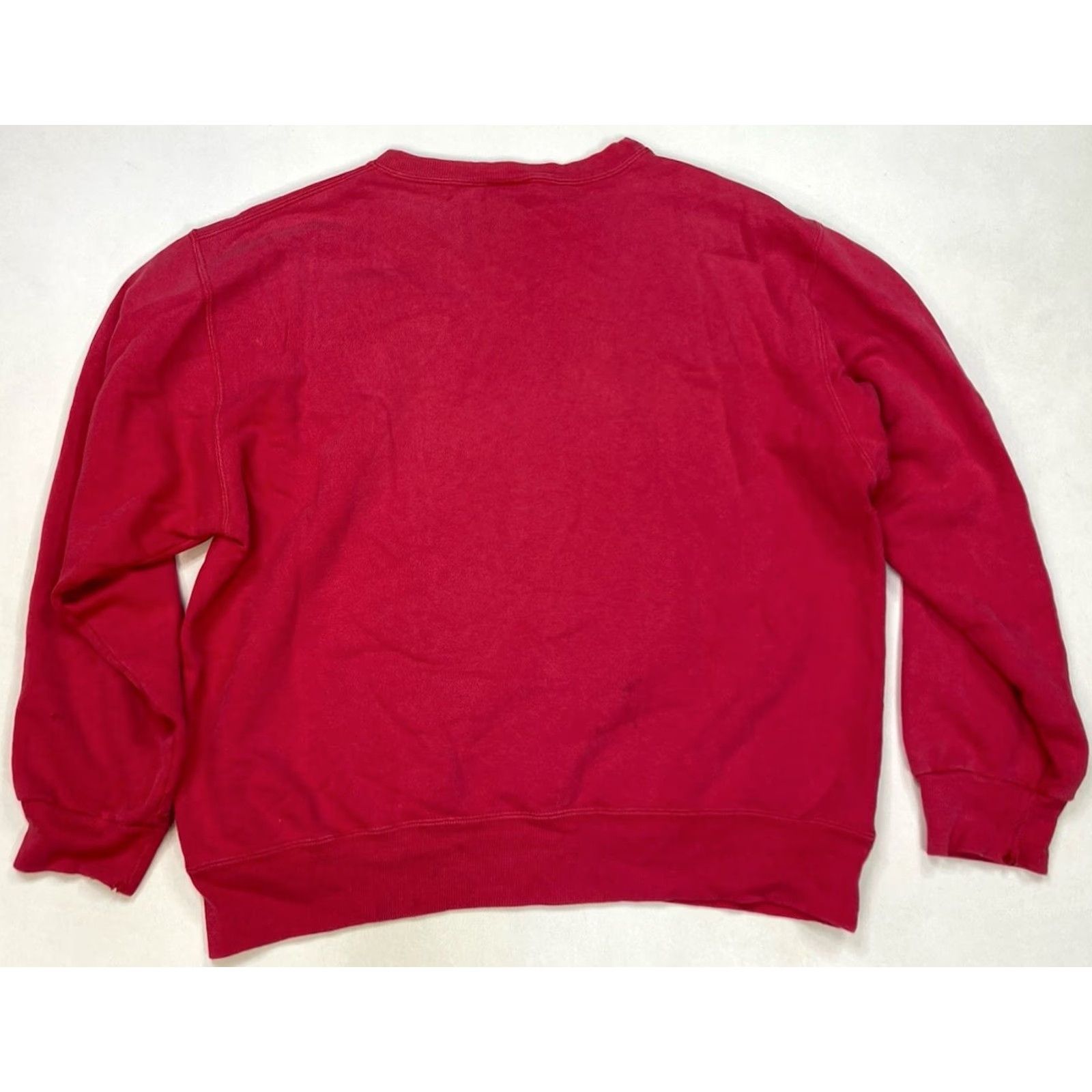 Champion VINTAGE Champion Sweatshirt Men Large L Red 90s Crewneck Logo Embroidered Cotton Pullover Size US L / EU 52-54 / 3 - 7 Thumbnail
