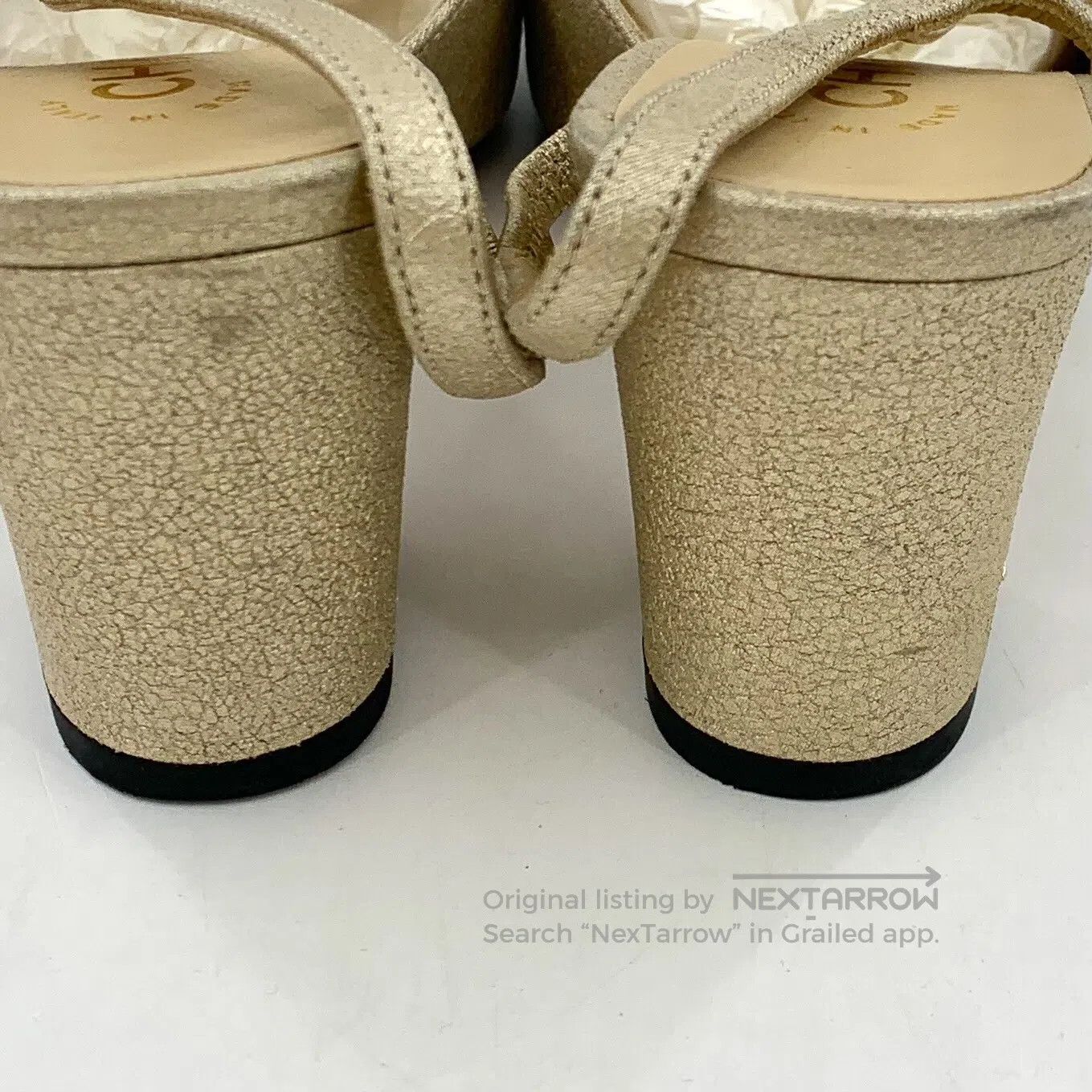 Chanel Chanel Color-Blocked Round Toe One-Strap Chunky Heel High Size US 5 / IT 35 - 9 Thumbnail