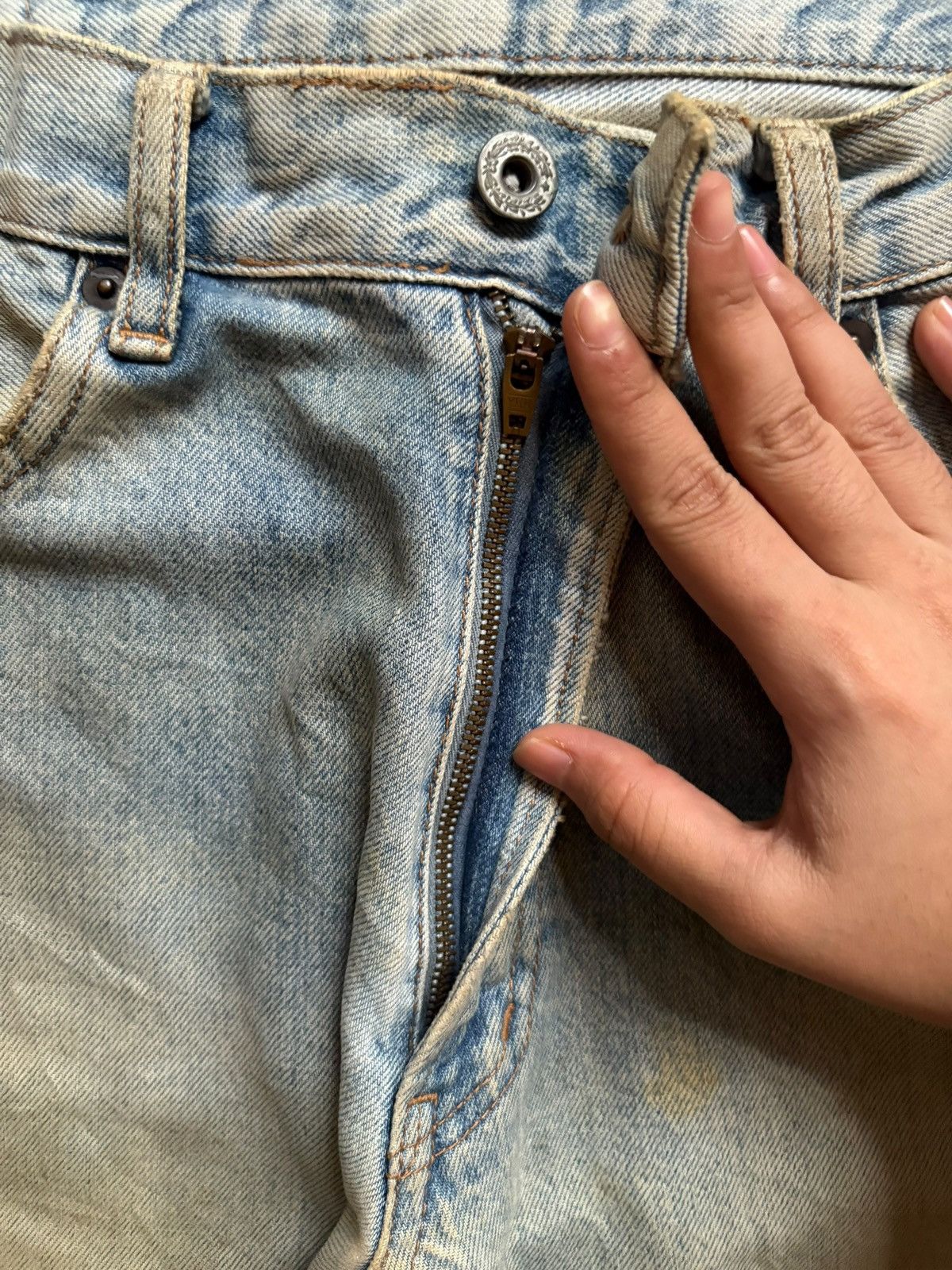 Japanese Brand Vintage Japanese Brand Rusty Mud Wash Distressed Baggy Jeans Size US 31 - 3 Thumbnail