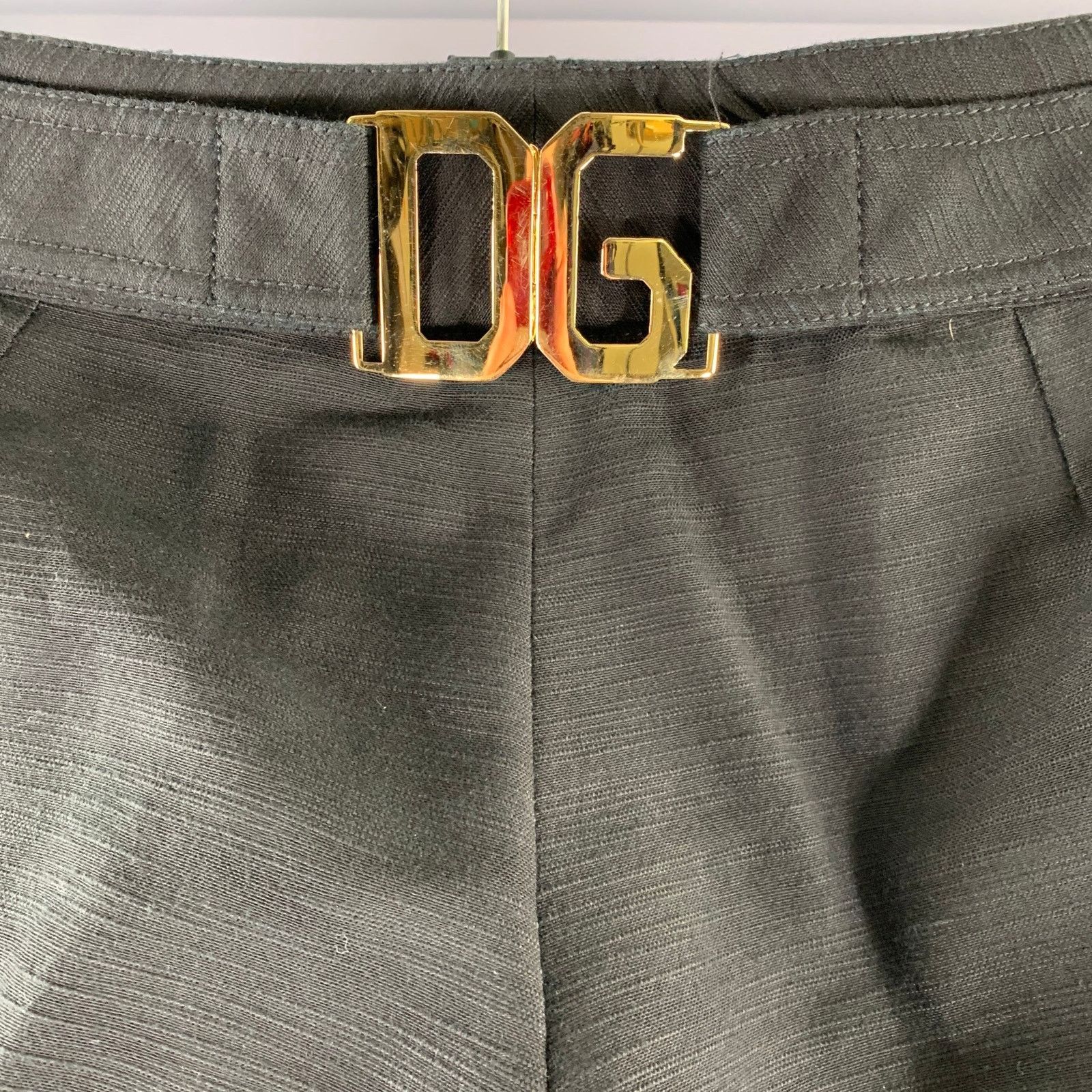 Dolce & Gabbana DOLCE & GABBANA Size 34 Black Cotton Blend Capri Dress Pants Size US 34 / EU 50 - 4 Thumbnail