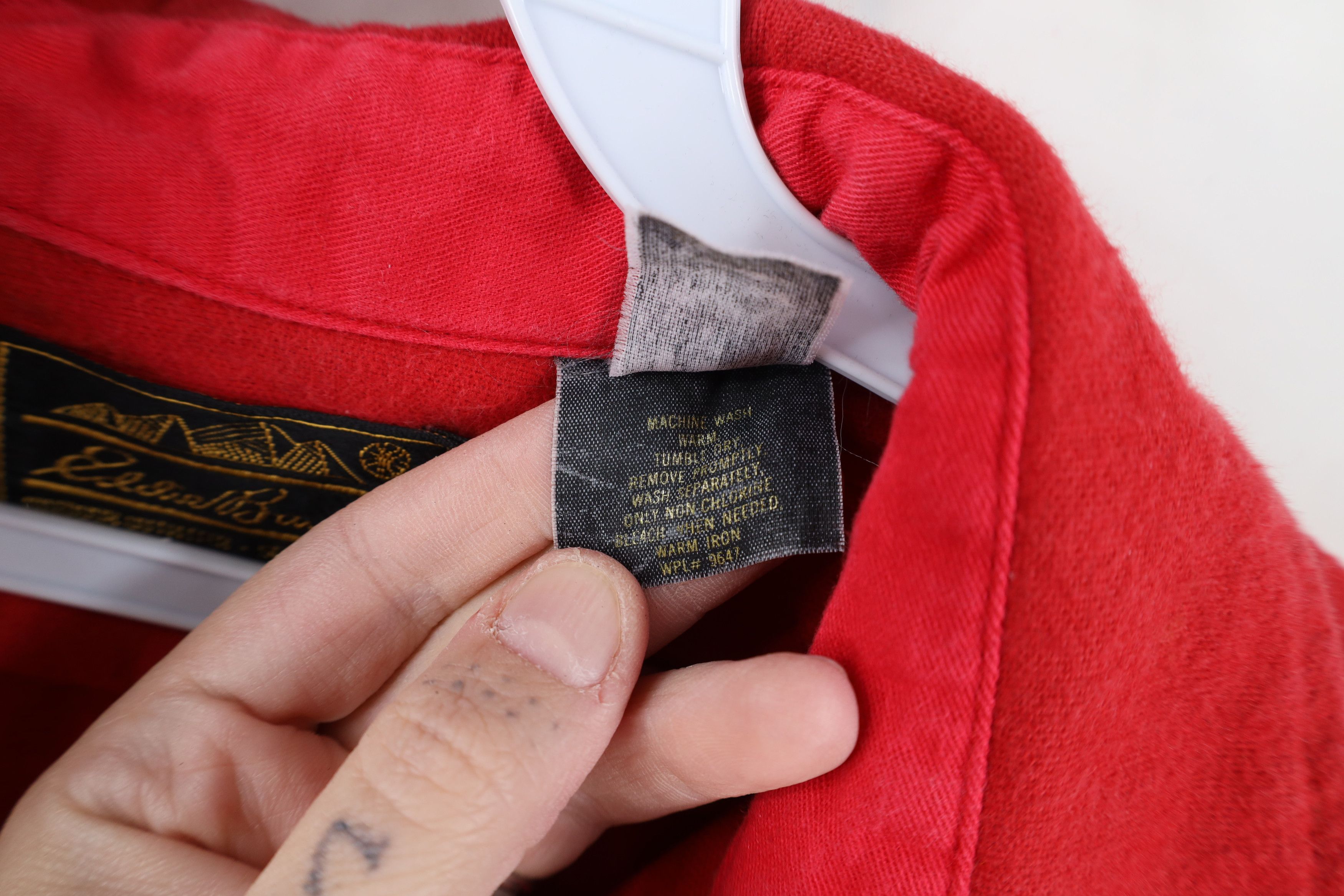 Eddie Bauer Vintage 90s Eddie Bauer Chamois Cloth Button Shirt Red USA Size US XXL / EU 58 / 5 - 11 Thumbnail