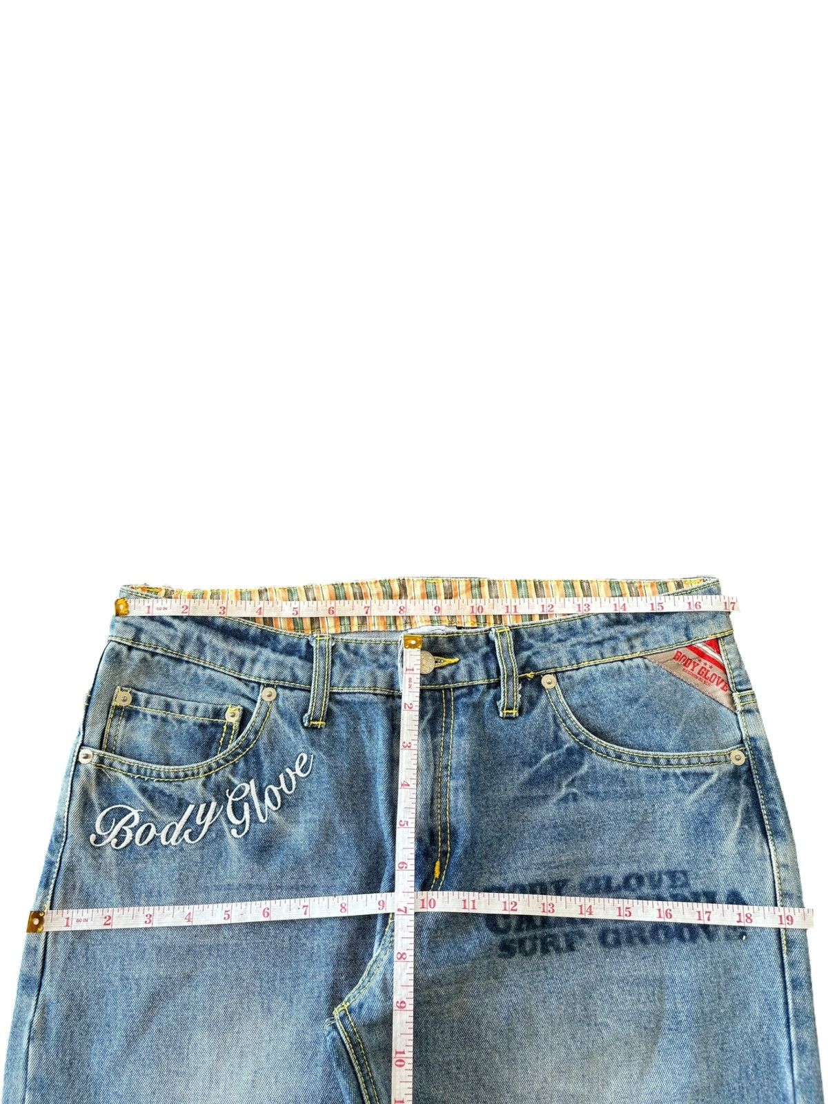 Body Glove Vintage Body Glove California Painted Distress Baggy Jeans Size US 34 / EU 50 - 6 Thumbnail
