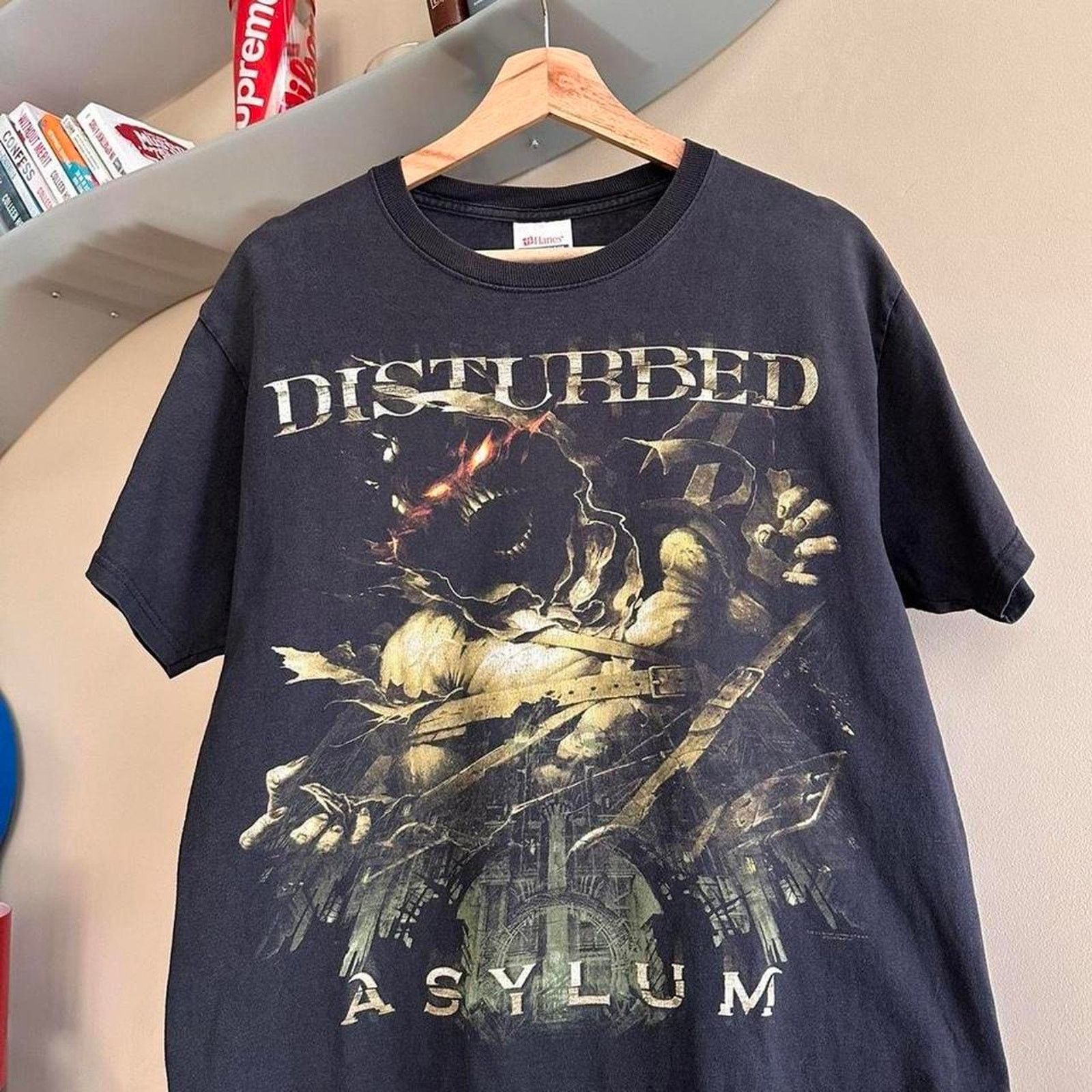 Band Tees × Vintage Vintage Disturbed Asylum Tour 2002 Shirt Size US M / EU 48-50 / 2 - 2 Thumbnail