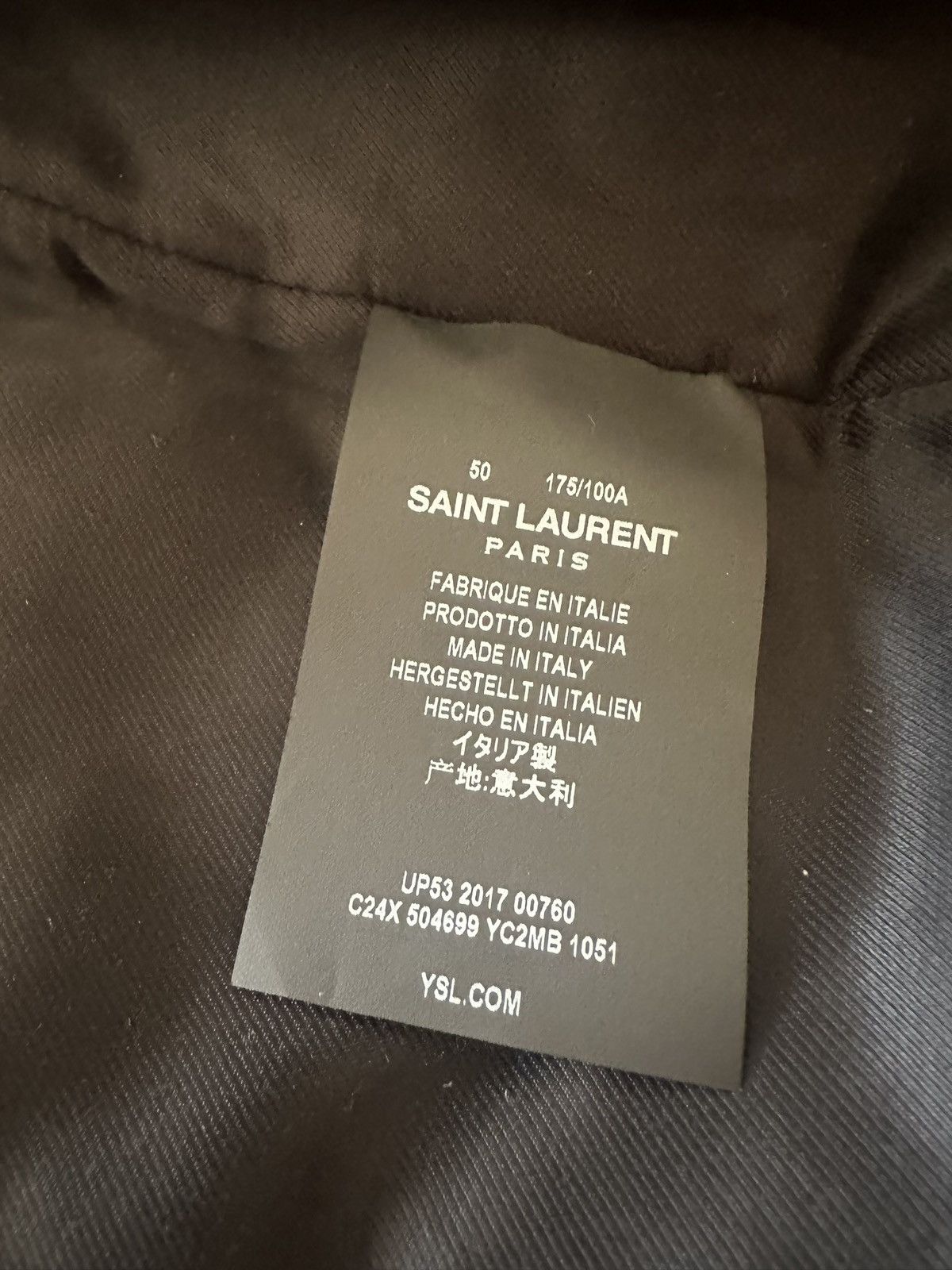 Saint Laurent Paris Saint Laurent leather teddy jacket 50 blue red black Size US M / EU 48-50 / 2 - 20 Thumbnail