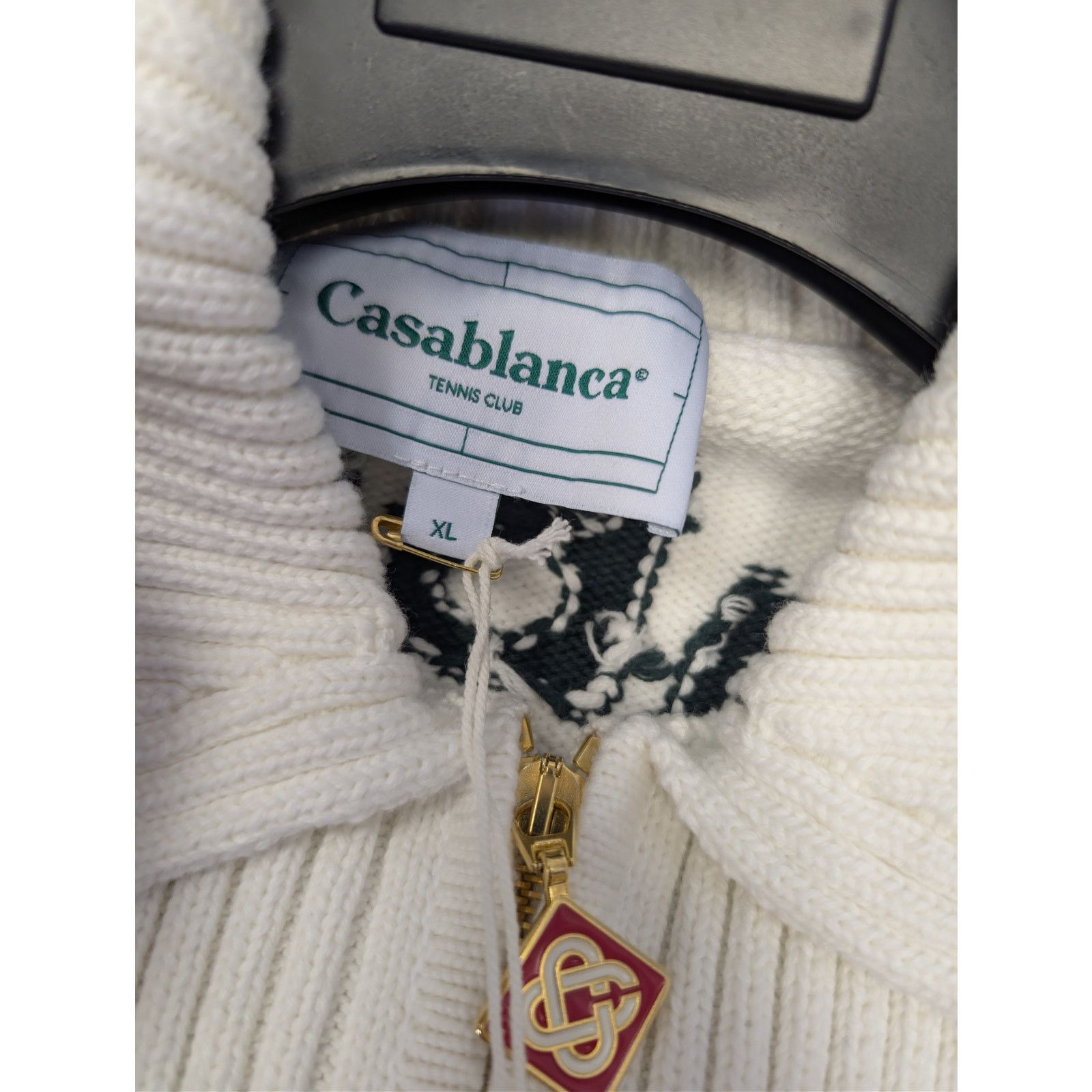 Casablanca o1rshd1 Laurel Intarsia Knit Jacket in Multi Size US XL / EU 56 / 4 - 17 Thumbnail