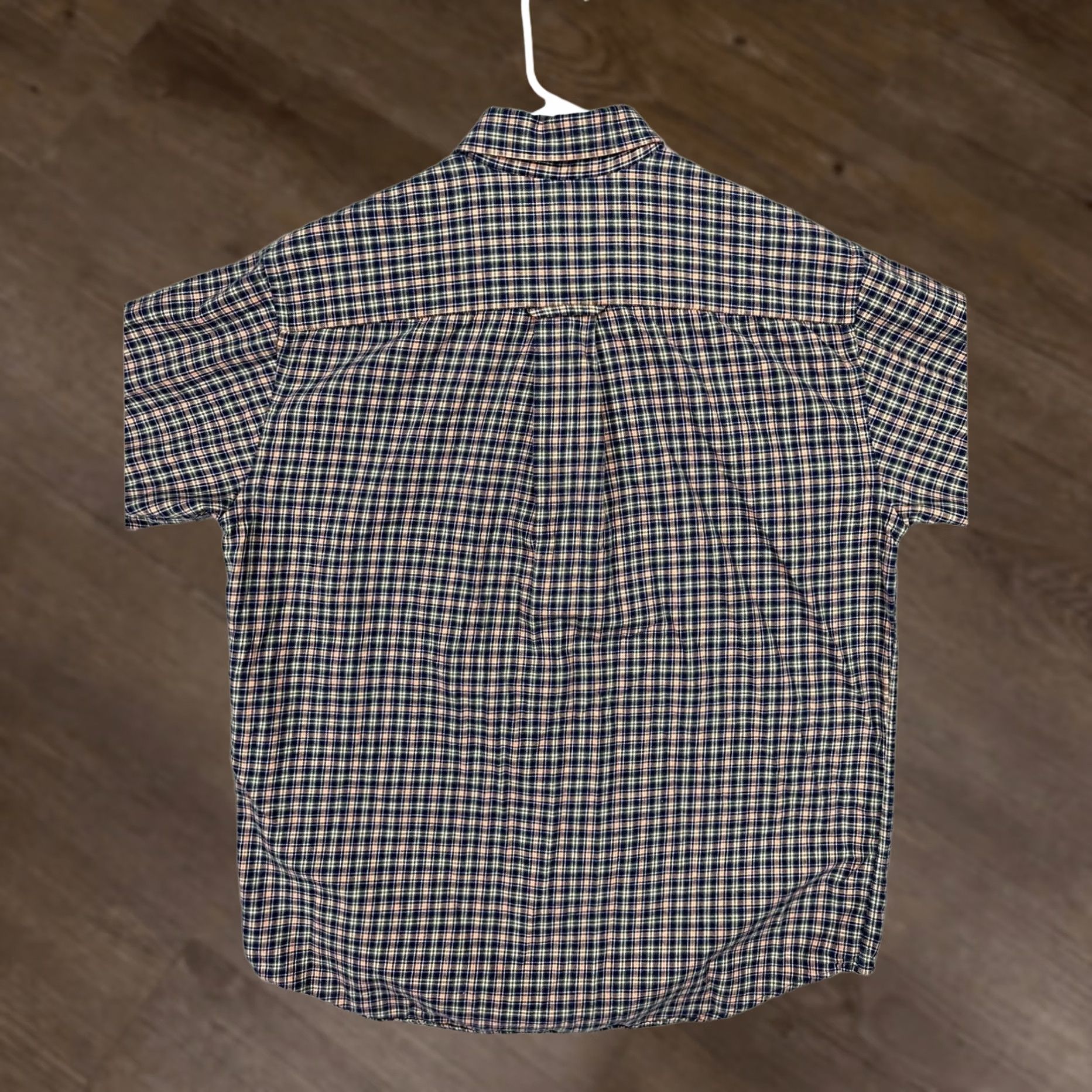 Orvis VINTAGE Orvis Shirt Mens Large Orange Multi Plaid Wool Blend Flannel Button-Down Size US L / EU 52-54 / 3 - 1 Thumbnail