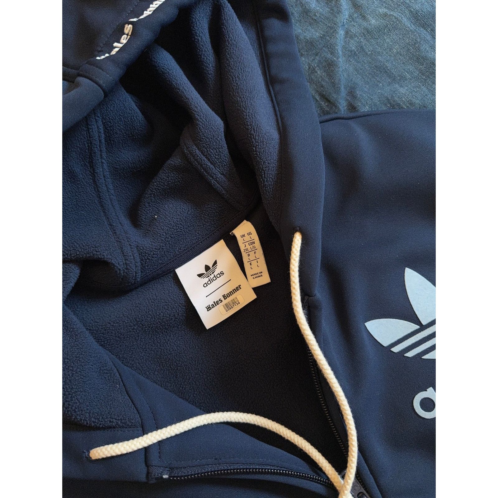 Wales Bonner $533 Adidas x Wales Bonner Hooded Track Suit - Blue - M/L Size US M / EU 48-50 / 2 - 2 Thumbnail
