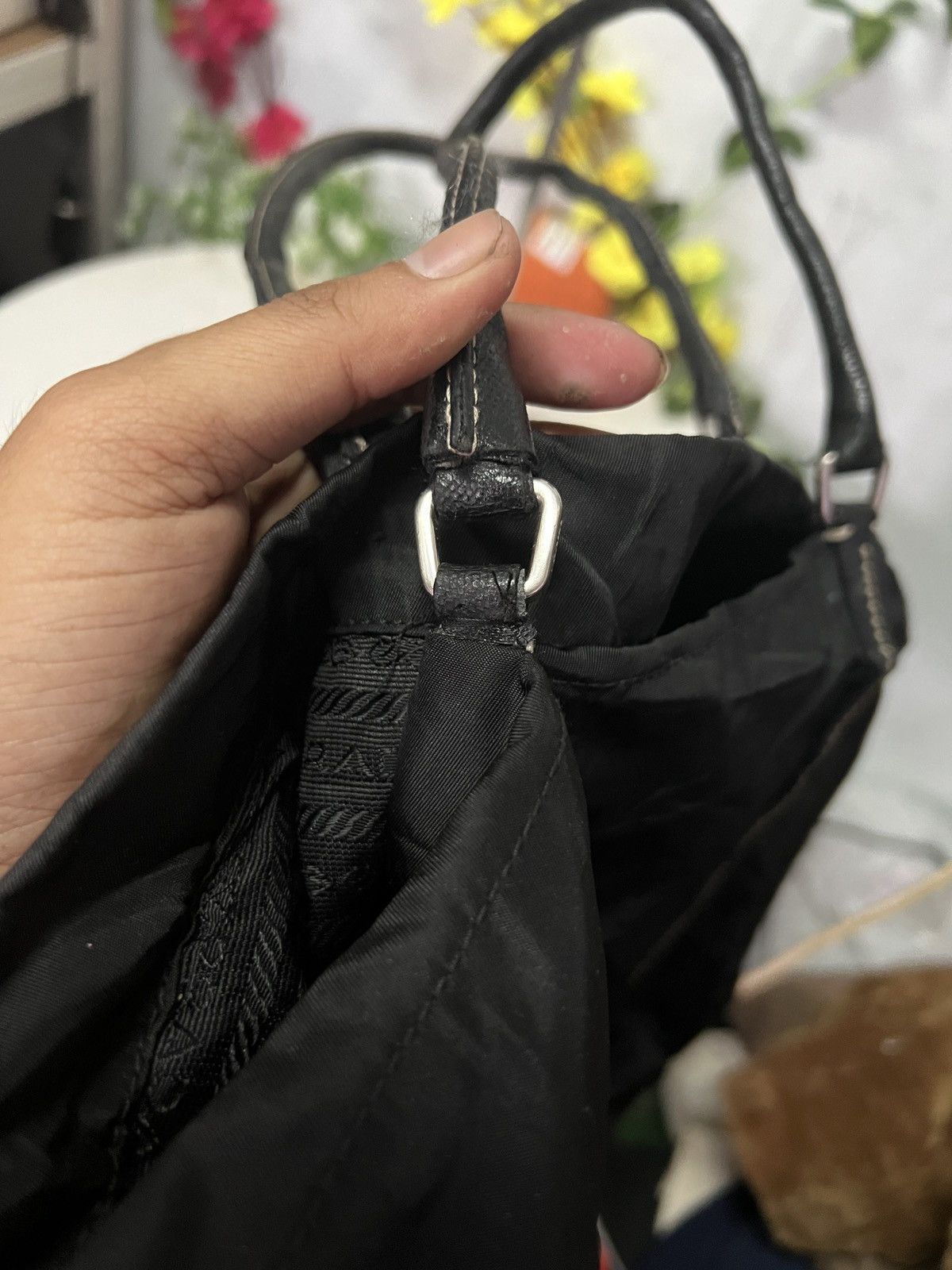 Prada Prada Black Vintage Hand Bag Size ONE SIZE - 10 Thumbnail