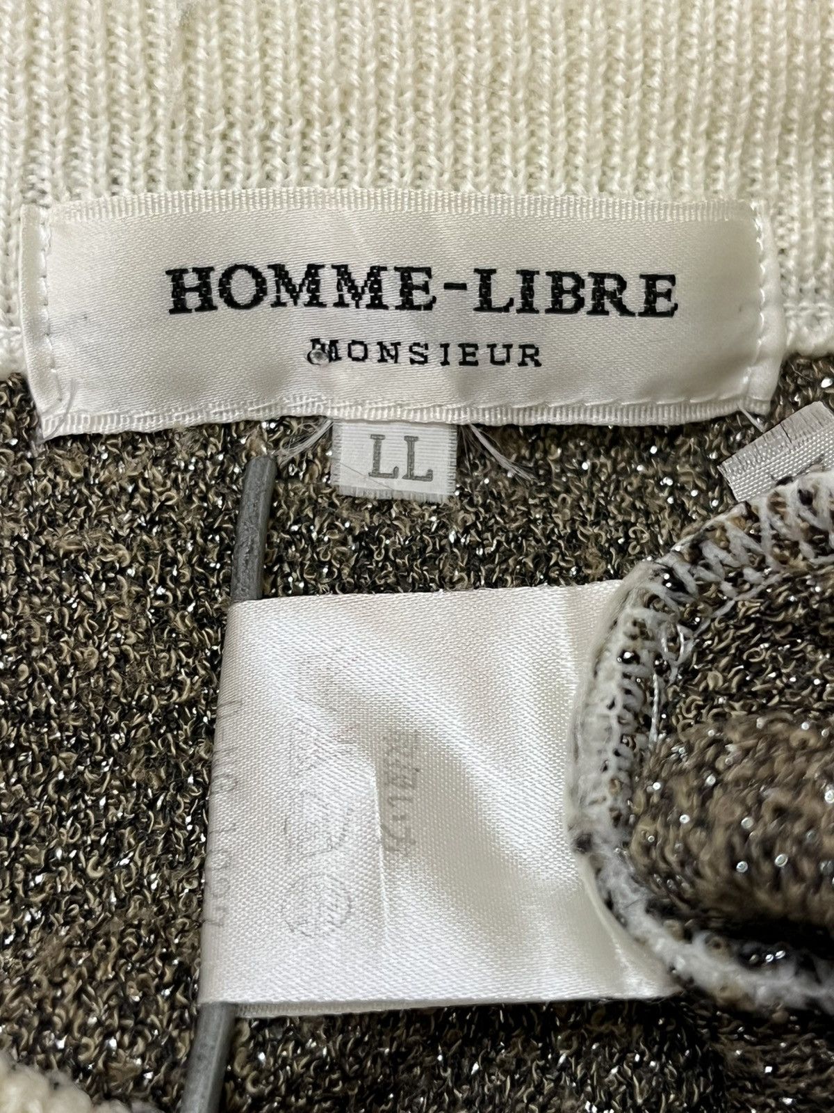 Japanese Brand vintage japanese HOMME LIBRE wolf embroidered knit sweats Size L / US 10 / IT 46 - 14 Thumbnail