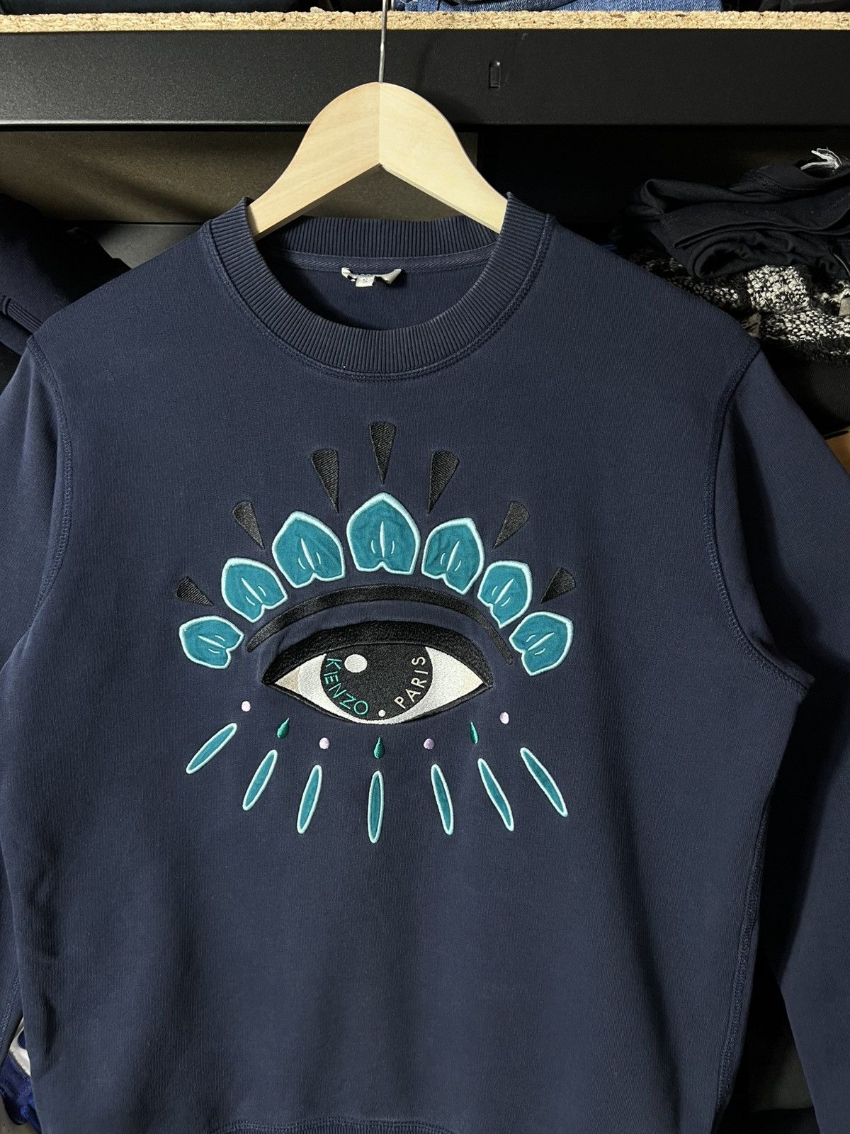 Kenzo 💙 Kenzo Eye Sweatshirt Navy Size S Size US S / EU 44-46 / 1 - 3 Thumbnail