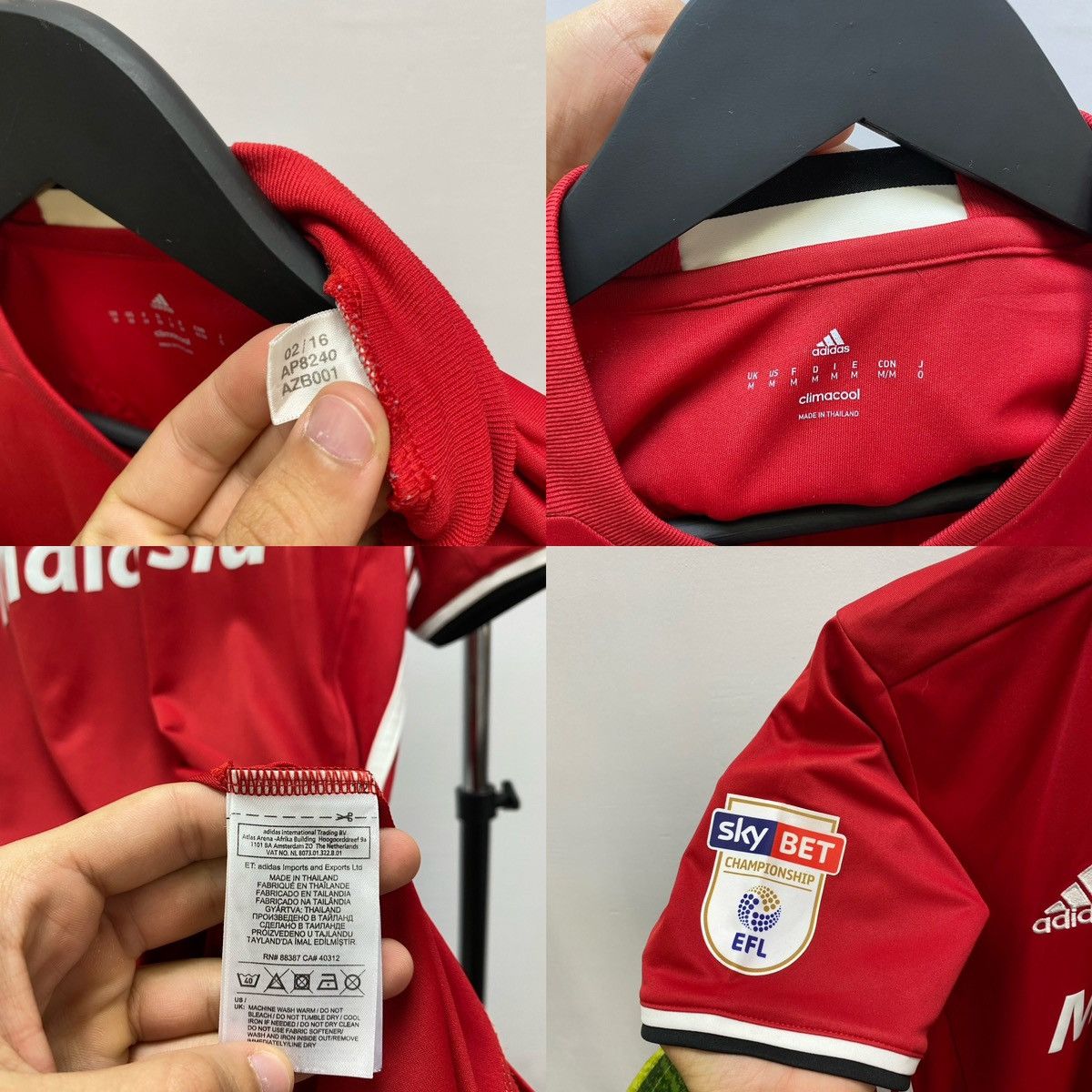 Adidas Cardiff City Jersey 2016 2017 #24 Harris Away Football Size US M / EU 48-50 / 2 - 23 Thumbnail