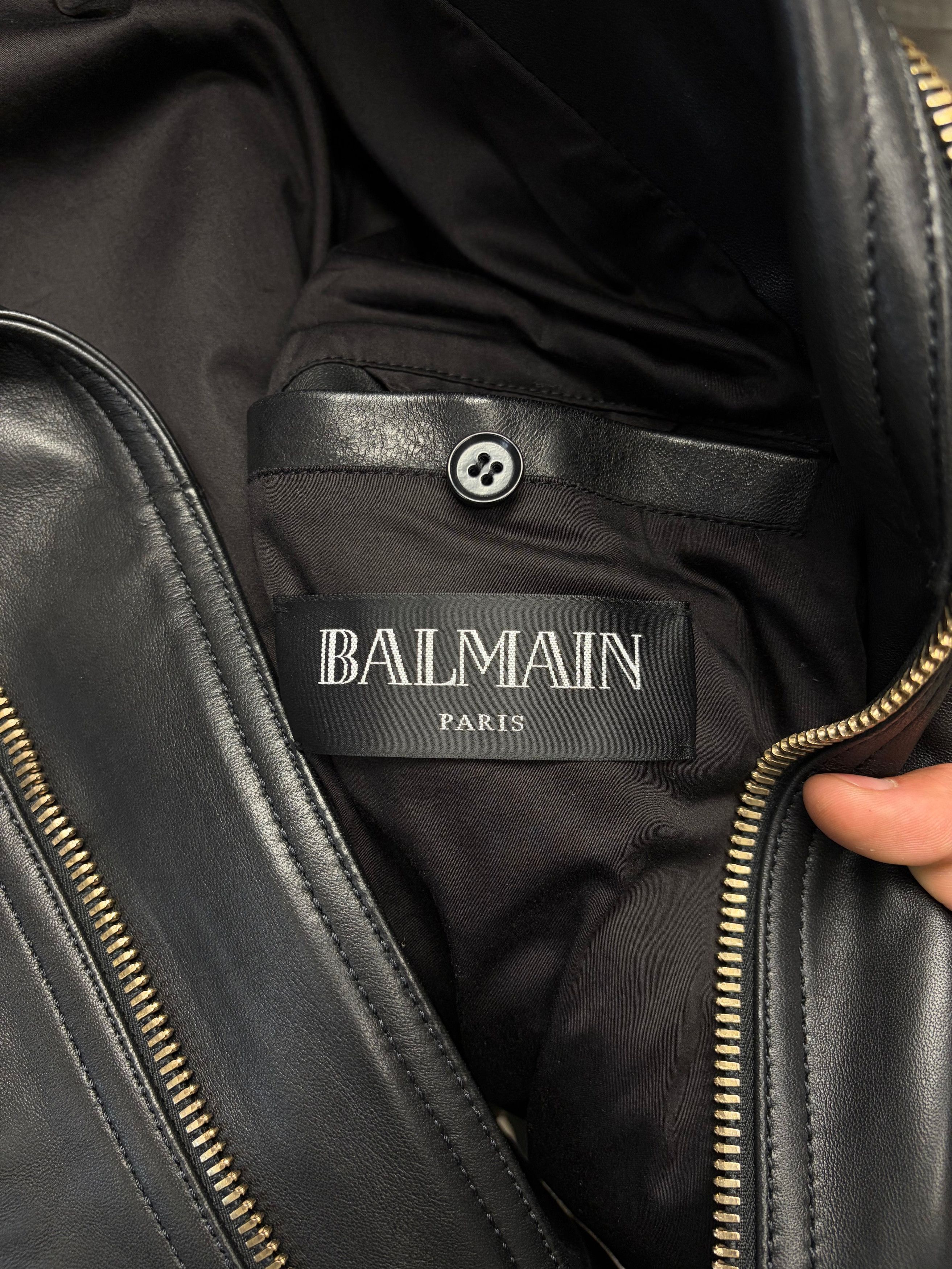 Balmain Balmain by Olivier Rousteig ‘Corset Lace’ Leather Biker Jacket Size US M / EU 48-50 / 2 - 3 Thumbnail