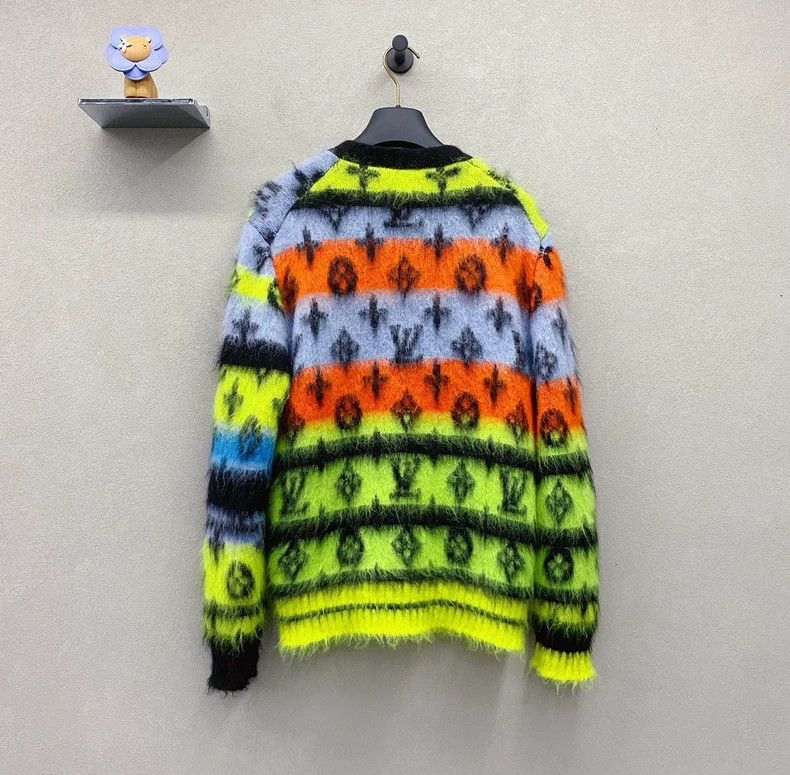 Louis Vuitton Louis Vuitton Colorful mohair knitted cardigan sweater 2503 Size US XS / EU 42 / 0 - 2 Thumbnail