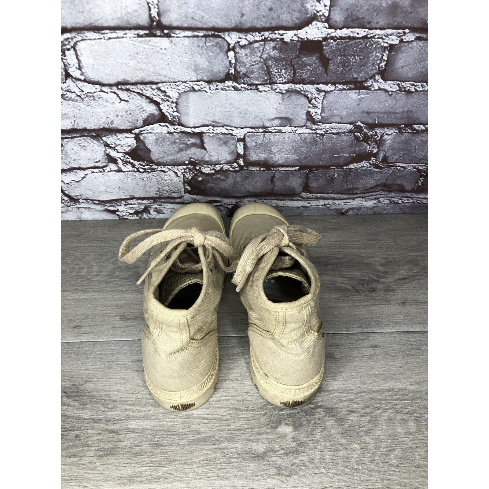 Palladium Palladium Pampa Hi Sahara Beige Khaki Canvas Lace Boots Wome Size US 8 / IT 38 - 6 Thumbnail