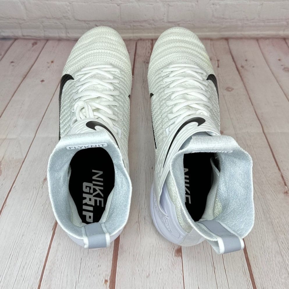 Nike Nike Alpha Menace Elite 2 Flyknit White Football Cleats Size US 11 / EU 44 - 8 Thumbnail