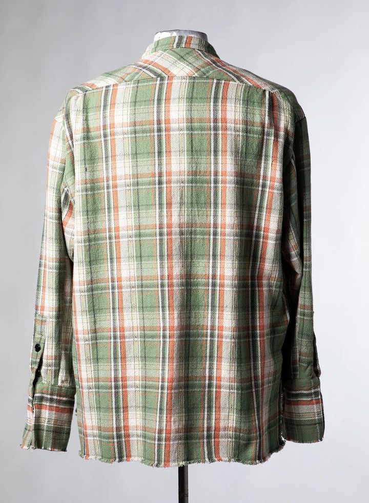 Greg Lauren $850 Greg Lauren Army Plaid Studio Shirt Size US M / EU 48-50 / 2 - 3 Thumbnail