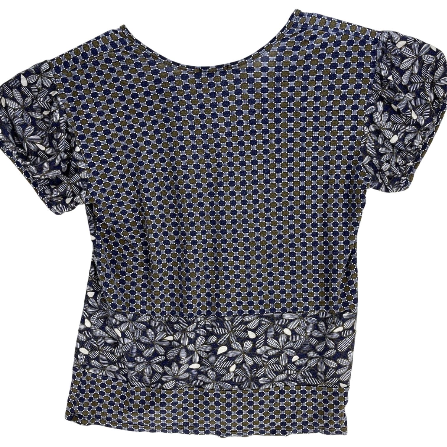 Vintage Left of Center Blouse Purple V-Neck Bohemian Y2K Floral Shirt Women L Size L / US 10 / IT 46 - 3 Thumbnail