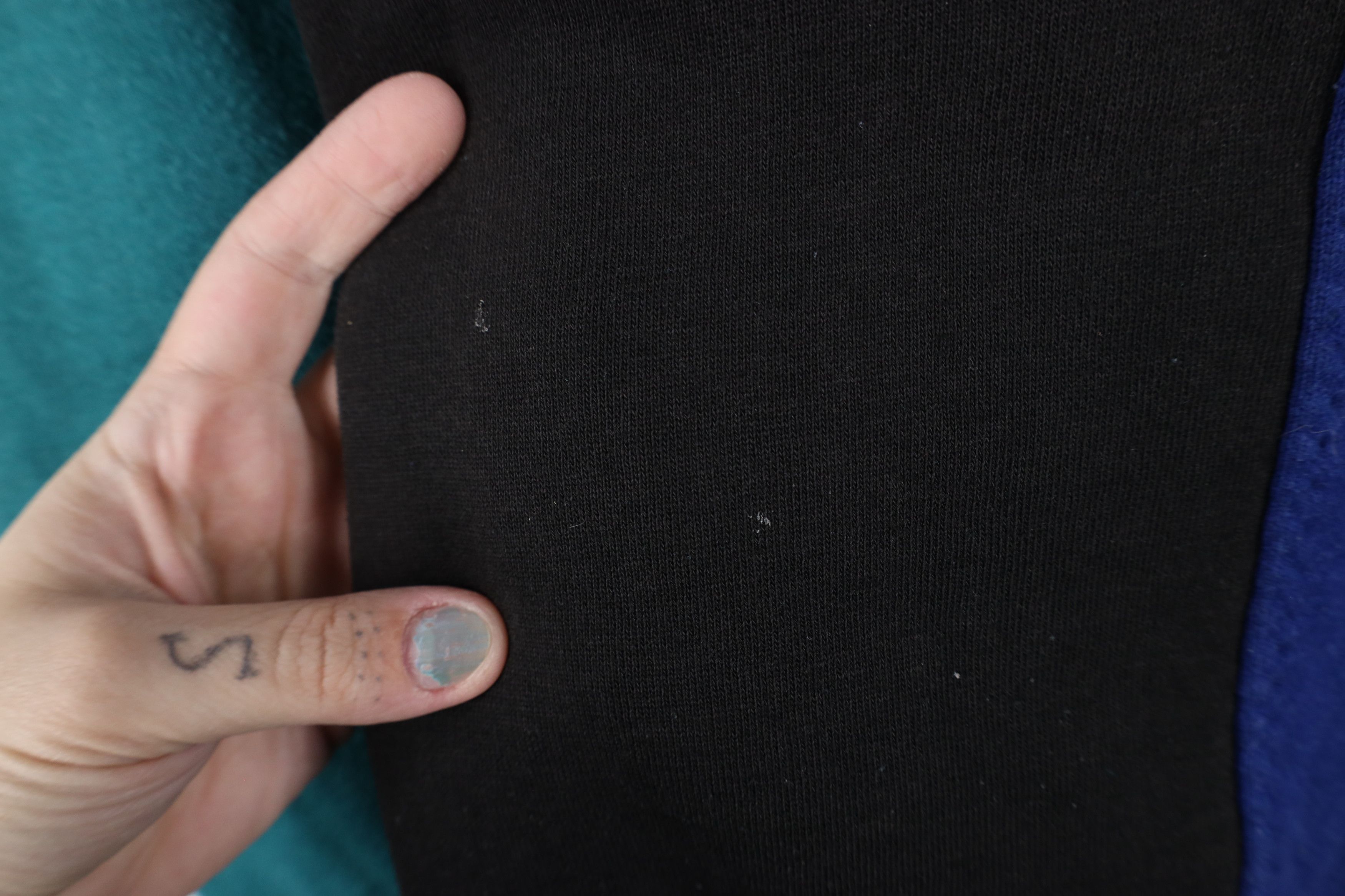 Vintage Vintage 90s Streetwear Block Cut N Sew Crewneck Sweatshirt Size US XL / EU 56 / 4 - 6 Thumbnail