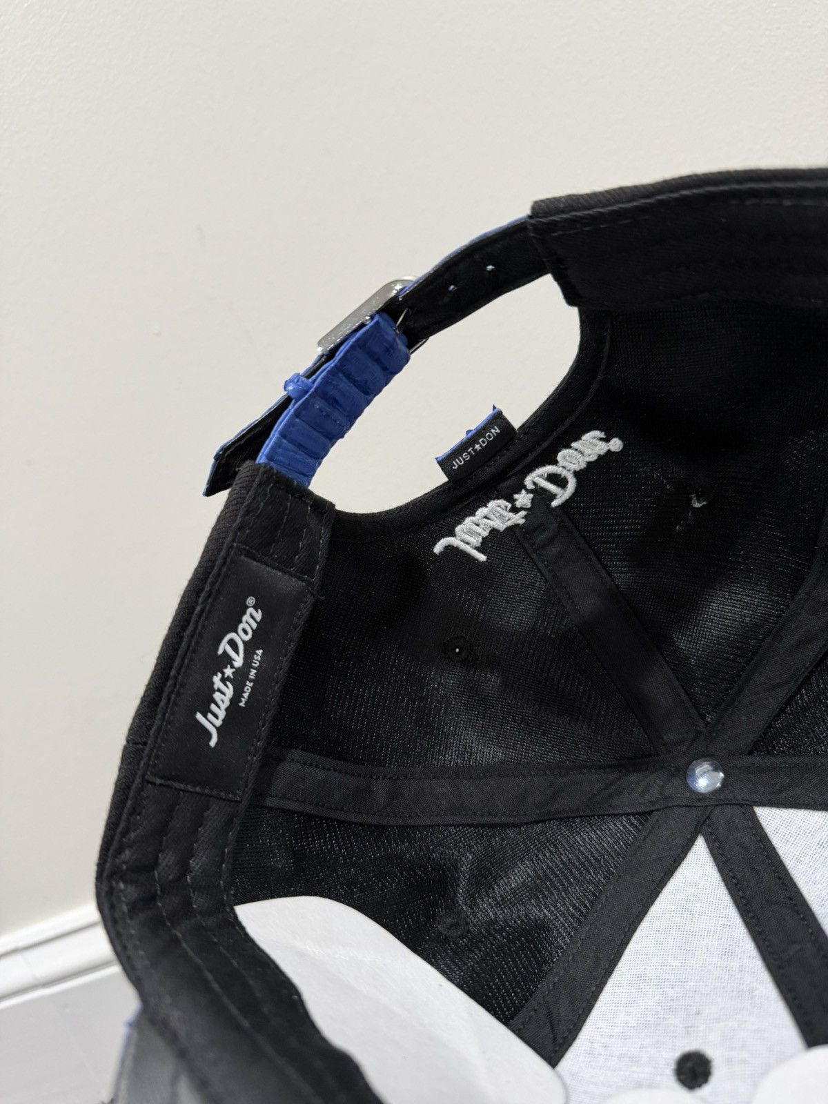 Just Don Just Don x Pepsi x RSVP Gallery Blue Python Black Hat Size ONE SIZE - 7 Thumbnail