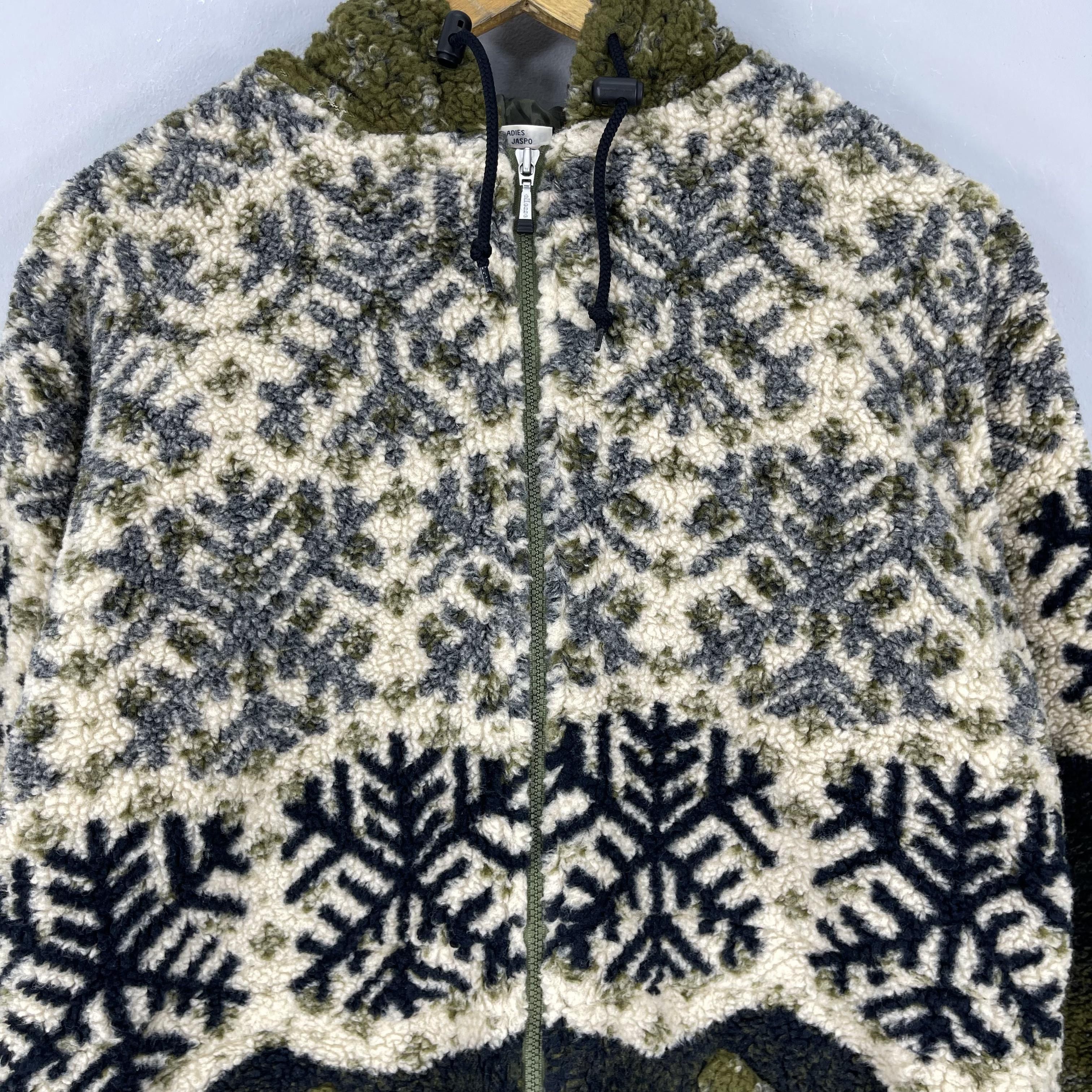Ellesse Vintage ELLESSE Winter Pattern Print Blanket Long Jacket Size L / US 10 / IT 46 - 2 Thumbnail