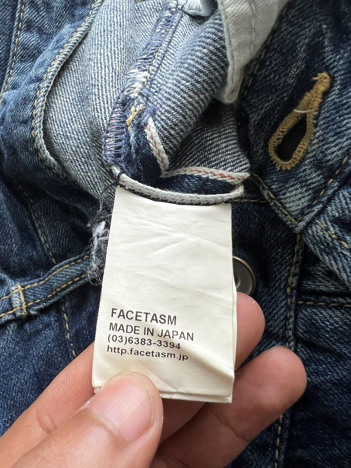 Facetasm ARCHIVE SS16 Facetasm Asymmetrical Unusual Cut Selvage Denim Size US 32 / EU 48 - 10 Thumbnail