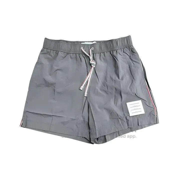 Thom Browne Grey Casual Shorts for Men.