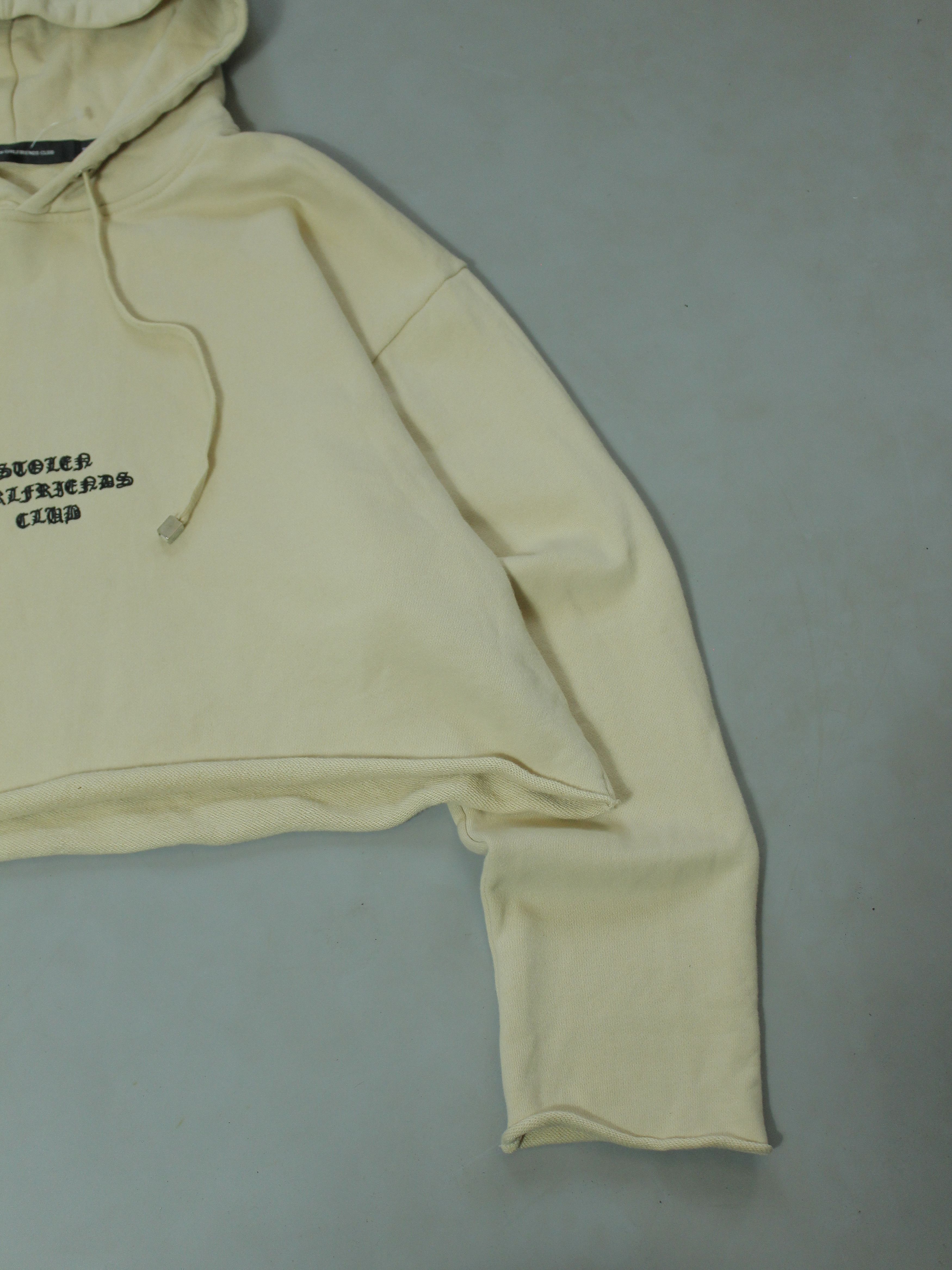 Stolen Girlfriends Club SGC CROP TOP WOMENS HOODIE OVERSIZE CENTER LOGO EMBROIDED Size M / US 6-8 / IT 42-44 - 3 Thumbnail