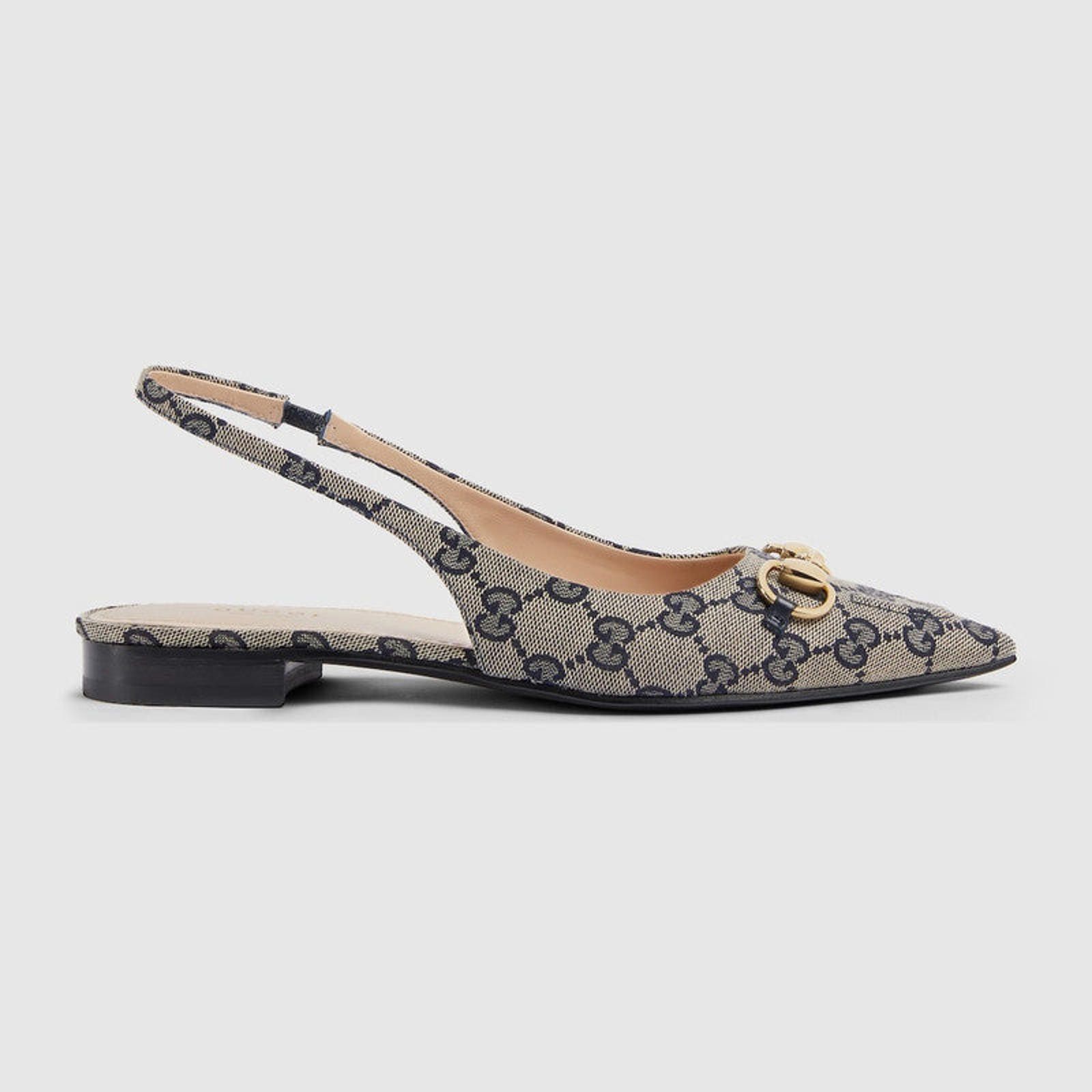 Gucci Gucci Horsebit GG Slingback Flats Size US 6.5 / IT 36.5 - 1 Thumbnail