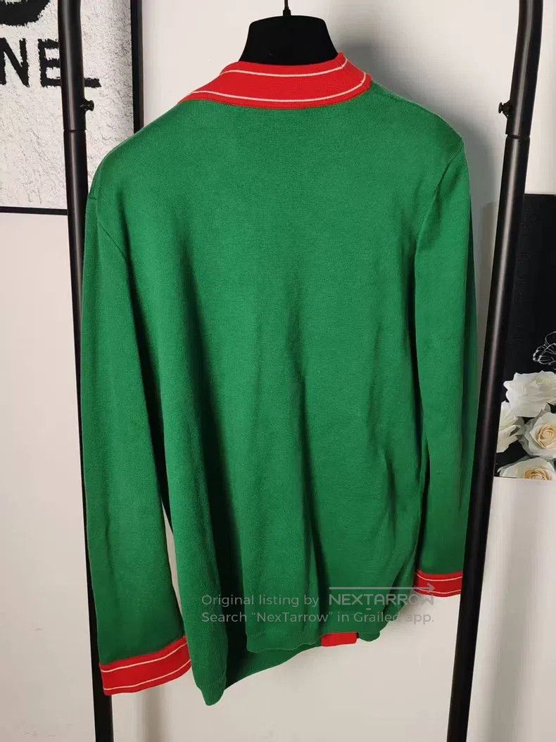 Gucci Gucci Embroidered logo cardigan coat Size L / US 10 / IT 46 - 2 Thumbnail