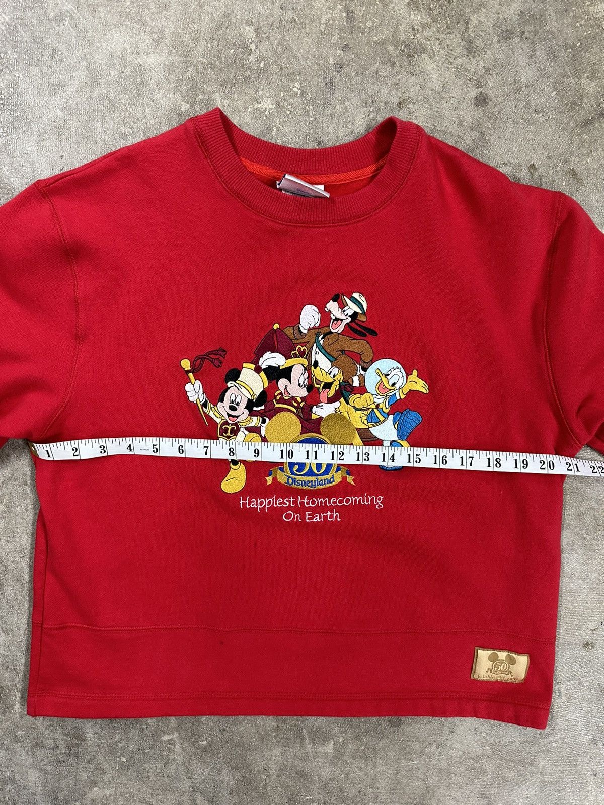 Disney Crazy Y2K Disneyland 50th Anniversary Sweatshirt Size M / US 6-8 / IT 42-44 - 10 Thumbnail