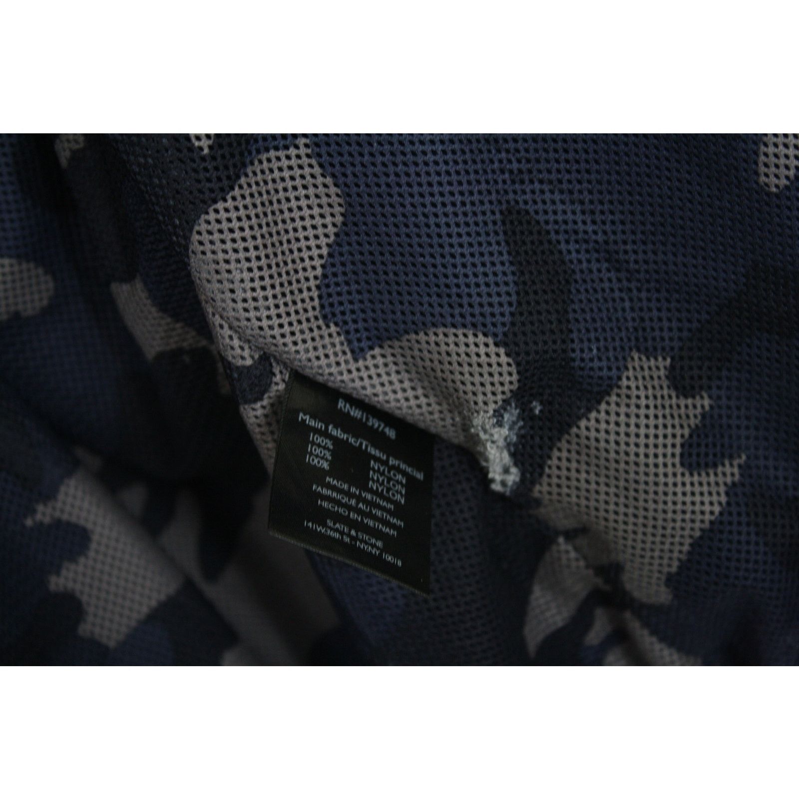 Slate & Stone Slate & Stone Navy Blue Collared Snap Up Windbreaker Jacket Size US S / EU 44-46 / 1 - 7 Thumbnail