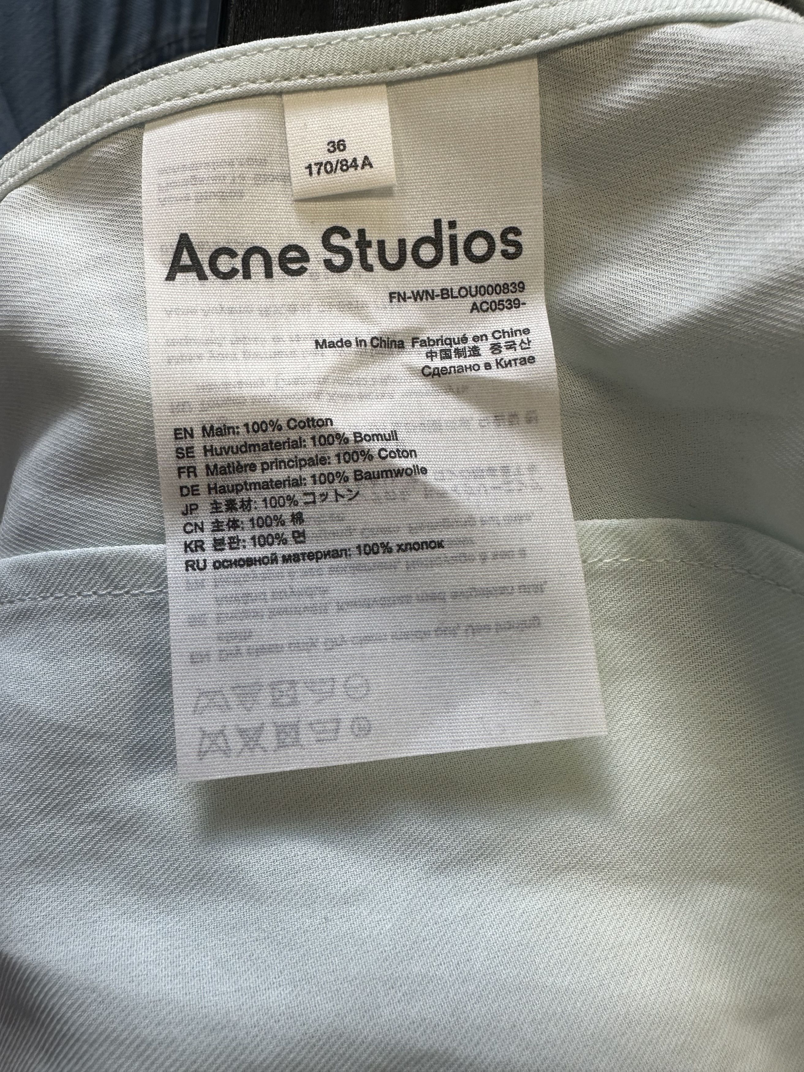 Acne Studios ACNE STUDIOS BUTTONED SHIRT MINT Size S / US 4 / IT 40 - 3 Thumbnail