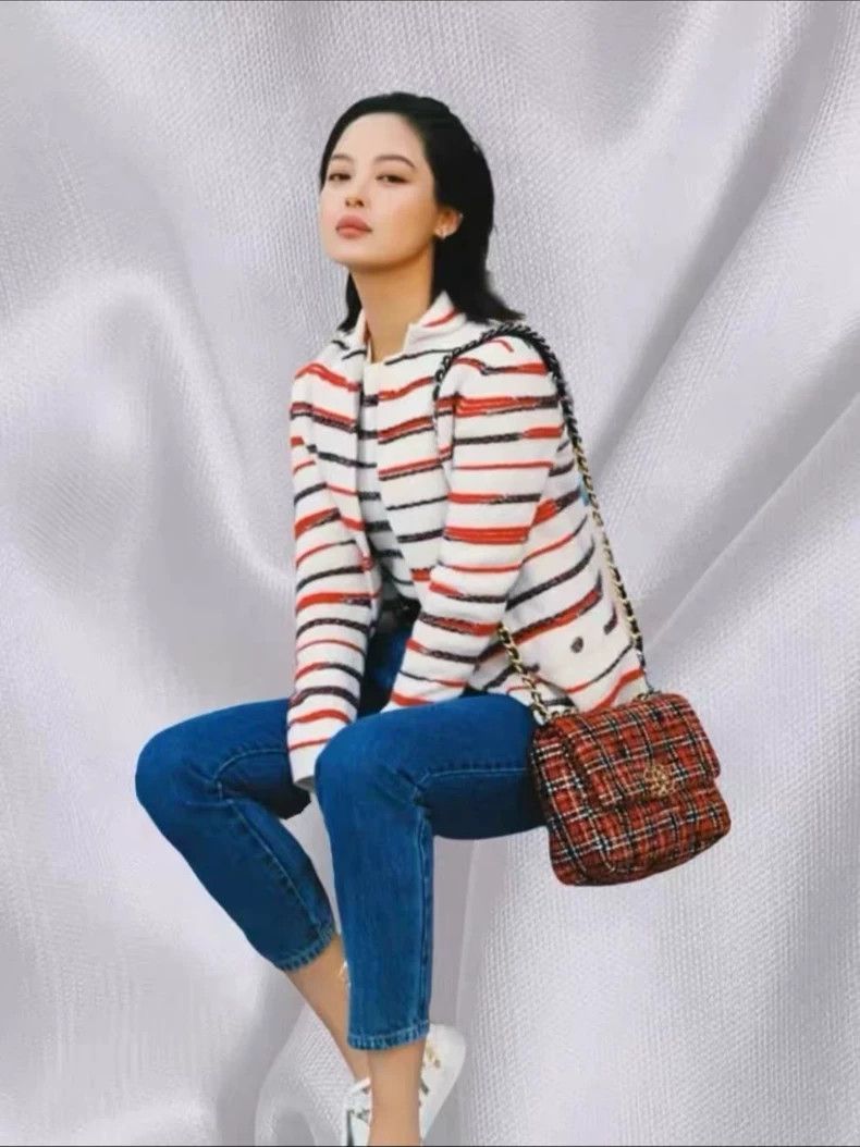 Chanel Chanel Show silk striped cashmere coat Size XXS / US 00 / IT 34 - 4 Thumbnail