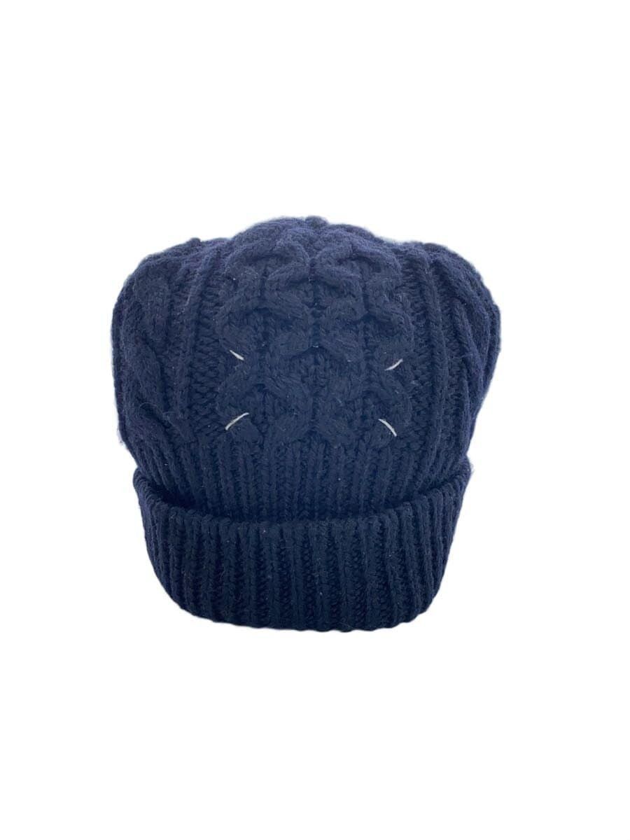 Maison Margiela AW12 4 Stitch Motif Wool Knit Beanie Size ONE SIZE - 1 Thumbnail