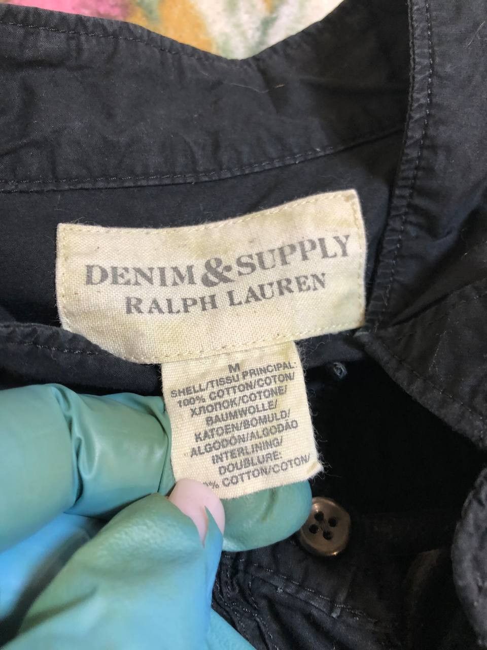 Denim & Supply Ralph Lauren Blusa Camisa DENIM & SUPPLY RALPH LAUREN Negra Bolsillos Size US M / EU 48-50 / 2 - 11 Thumbnail