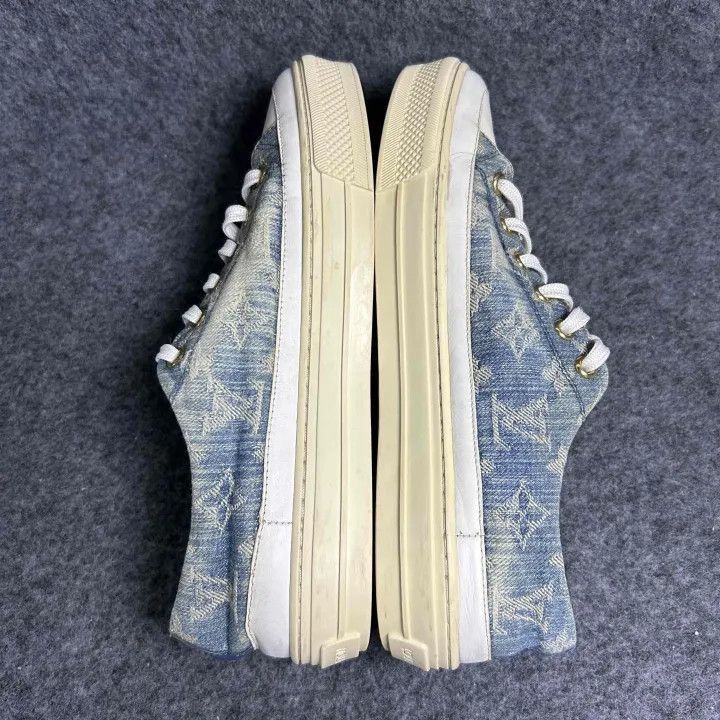 Louis Vuitton Louis Vuitton Stellar Casual Sneakers in Denim Blue -2508 Size US 7 / IT 37 - 7 Thumbnail