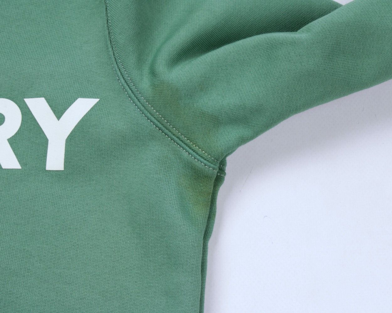 Burberry × Designer BURBERRY London England Big Logo Green Cotton Sweatshirt Size US XS / EU 42 / 0 - 9 Thumbnail