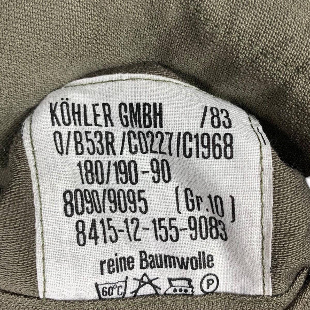 Vintage Vintage 80s GERMANY Kohler Gmbh Military Army Jacket Coat Size US M / EU 48-50 / 2 - 5 Thumbnail