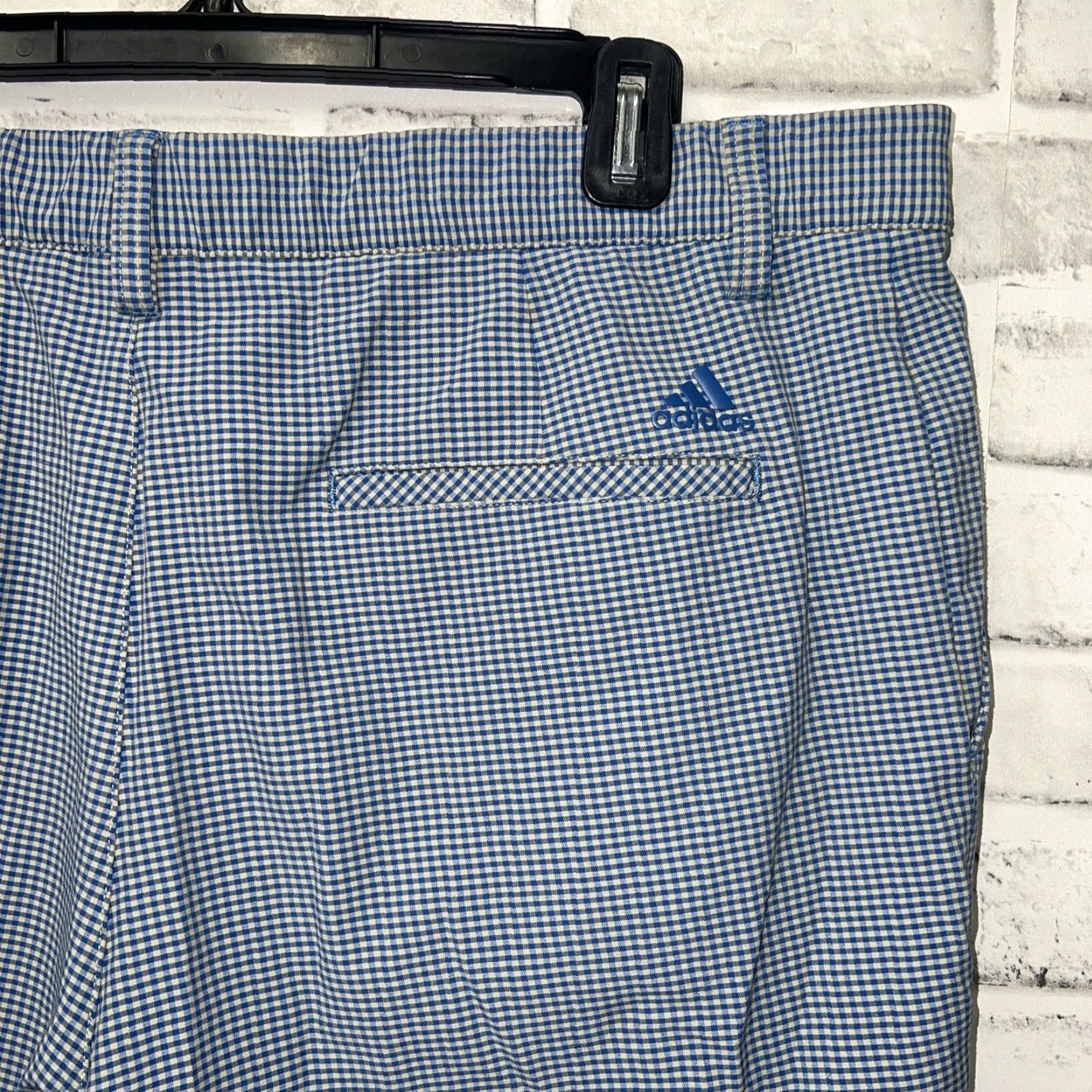 Adidas Adidas Blue Plaid Golf Shorts Mens Size 38 Regular Chino Pattern 90s? Size US 38 / EU 54 - 3 Thumbnail